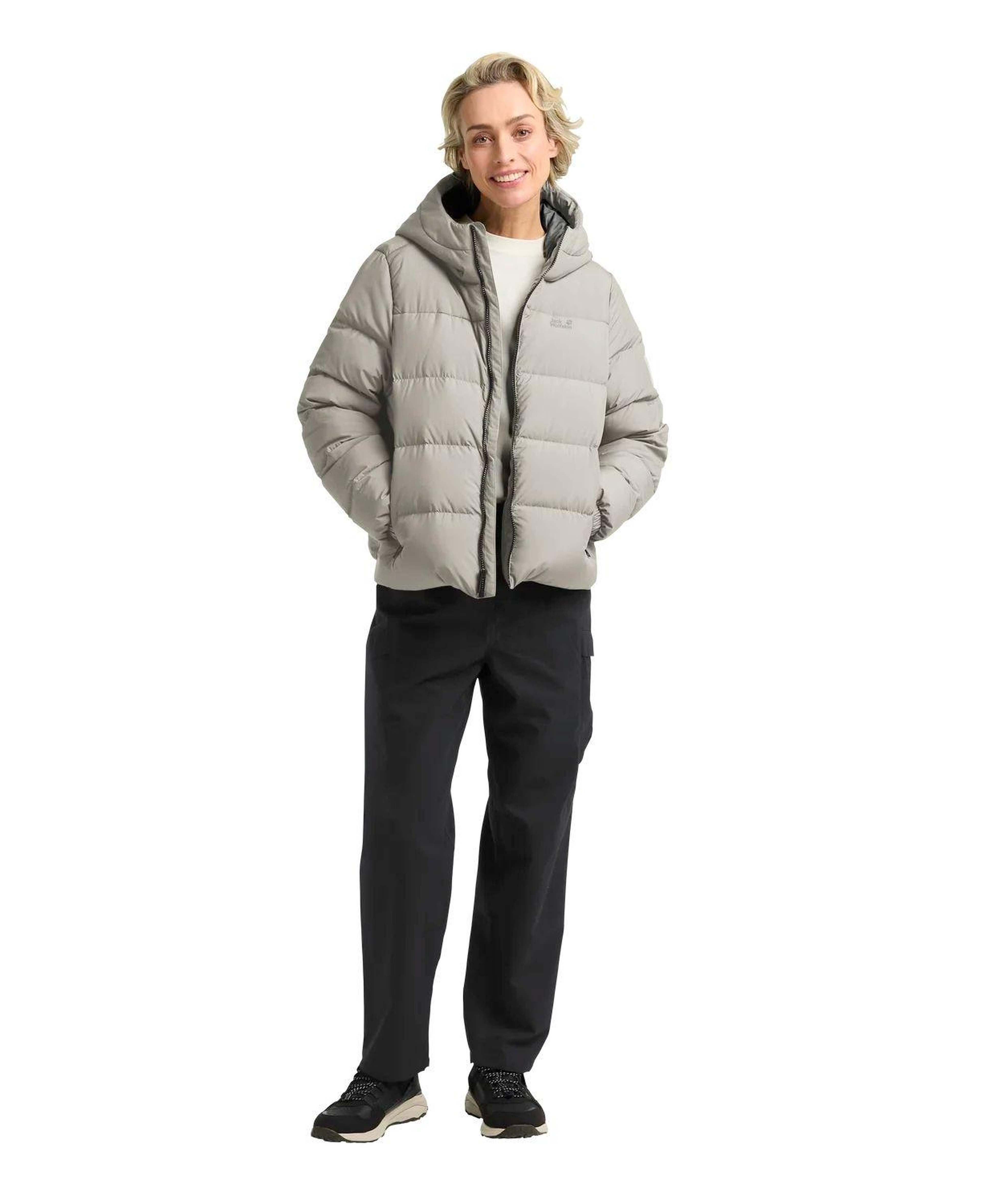 Jack Wolfskin Frozen Palace Rds Kadın Bej Outdoor Ceketi