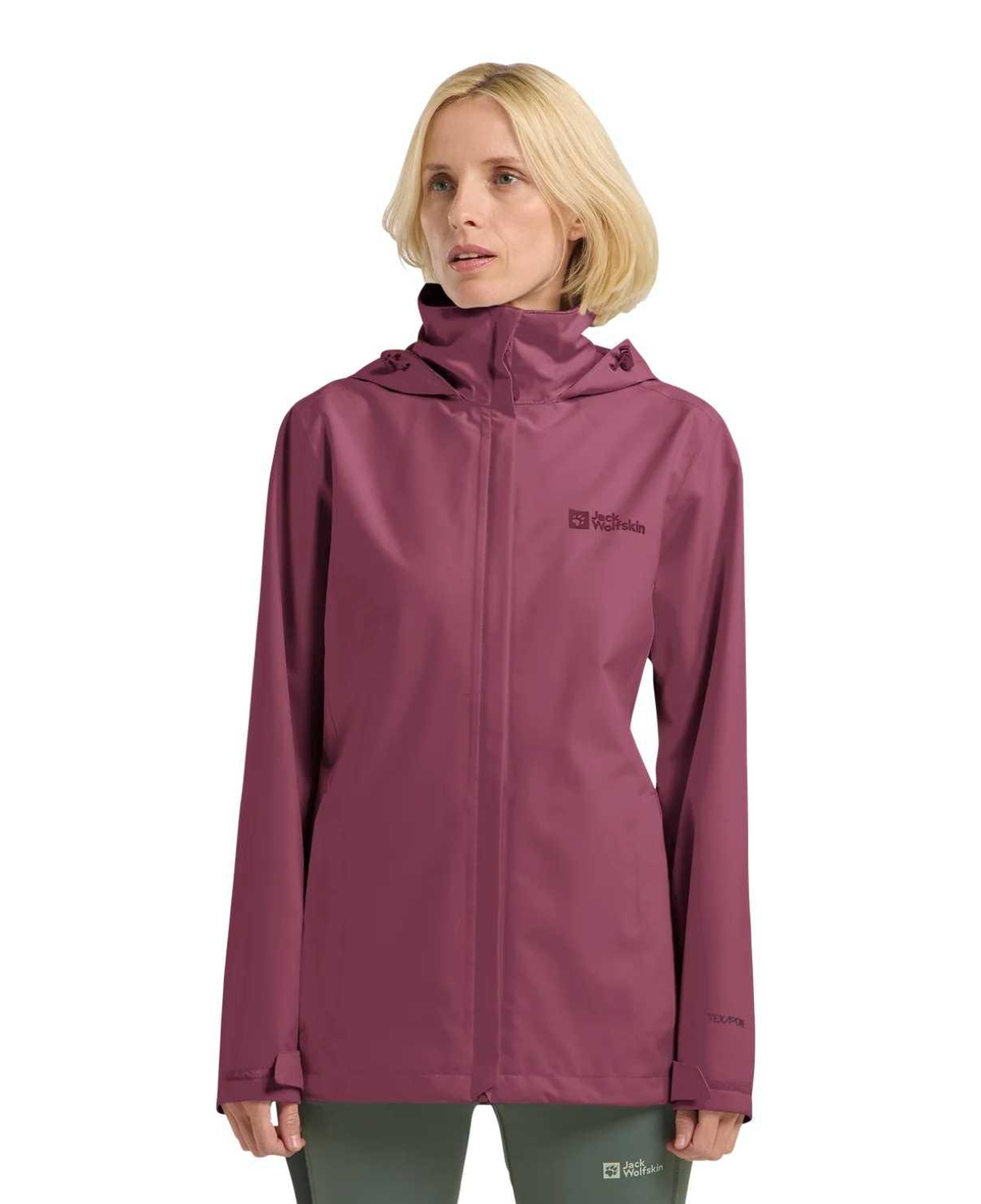 Jack Wolfskin Trailtime 2L Kadın Pembe Outdoor Ceketi