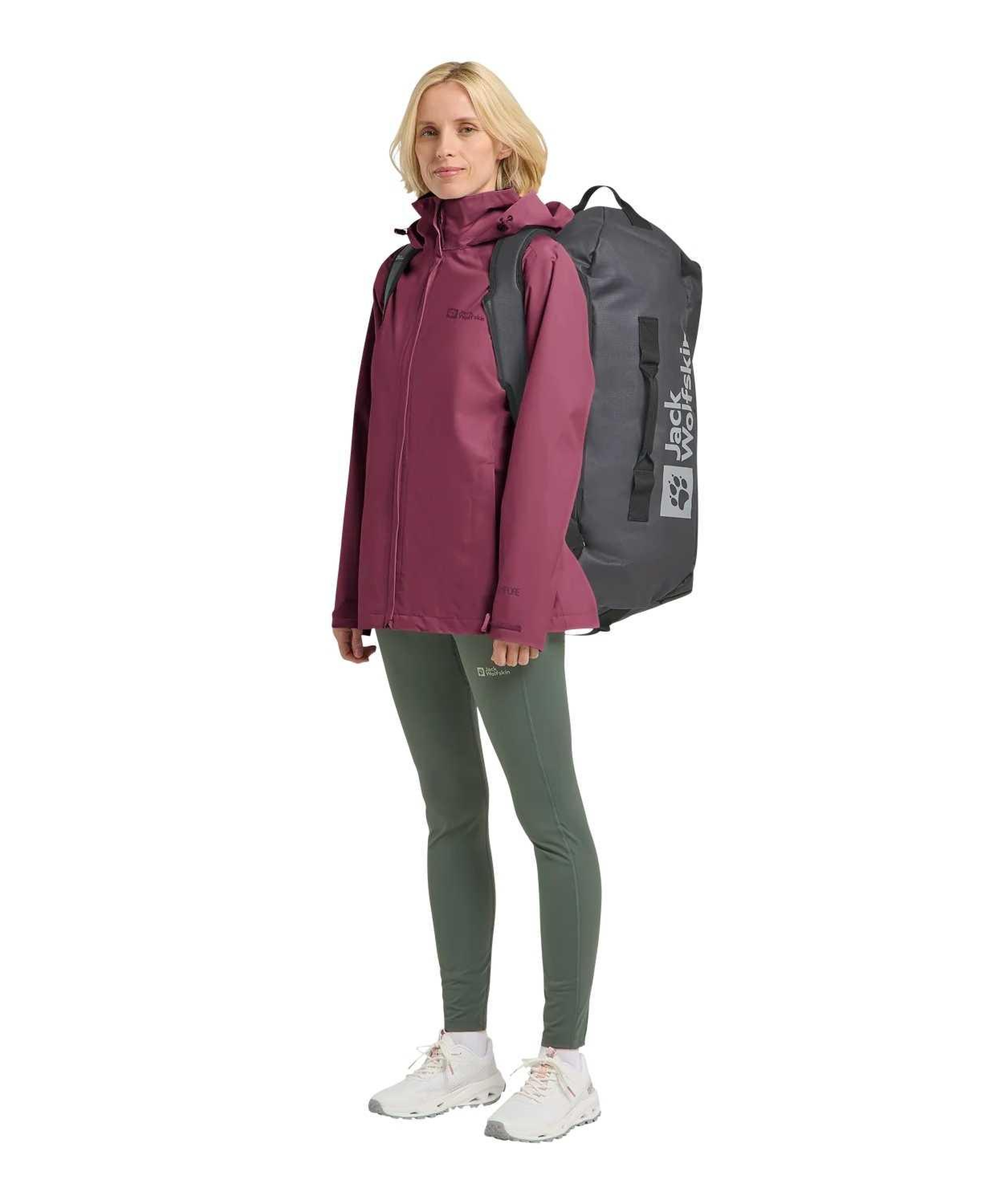 Jack Wolfskin Trailtime 2L Kadın Pembe Outdoor Ceketi
