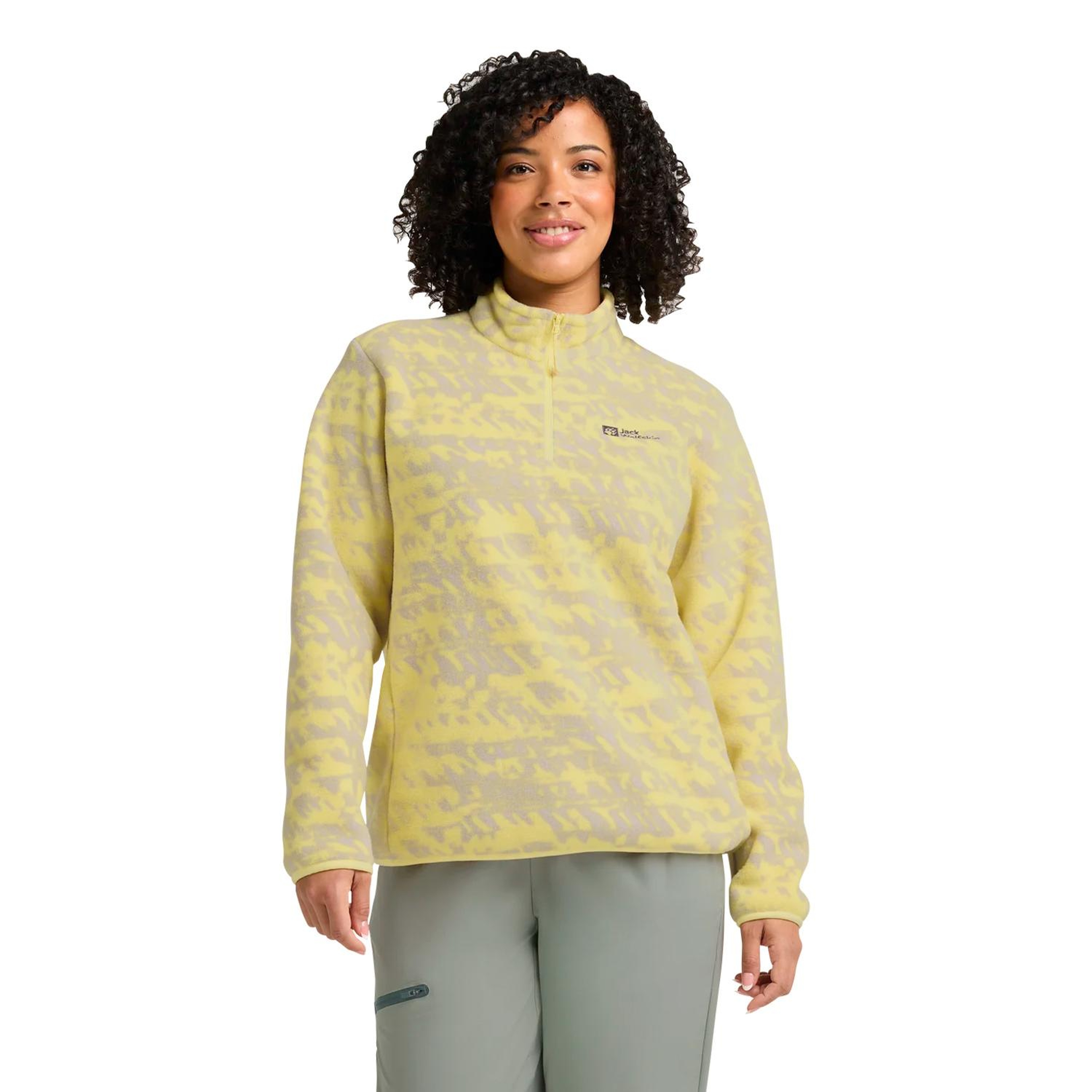 Jack Wolfskin Big Sky Hz Kadın Sarı Polar