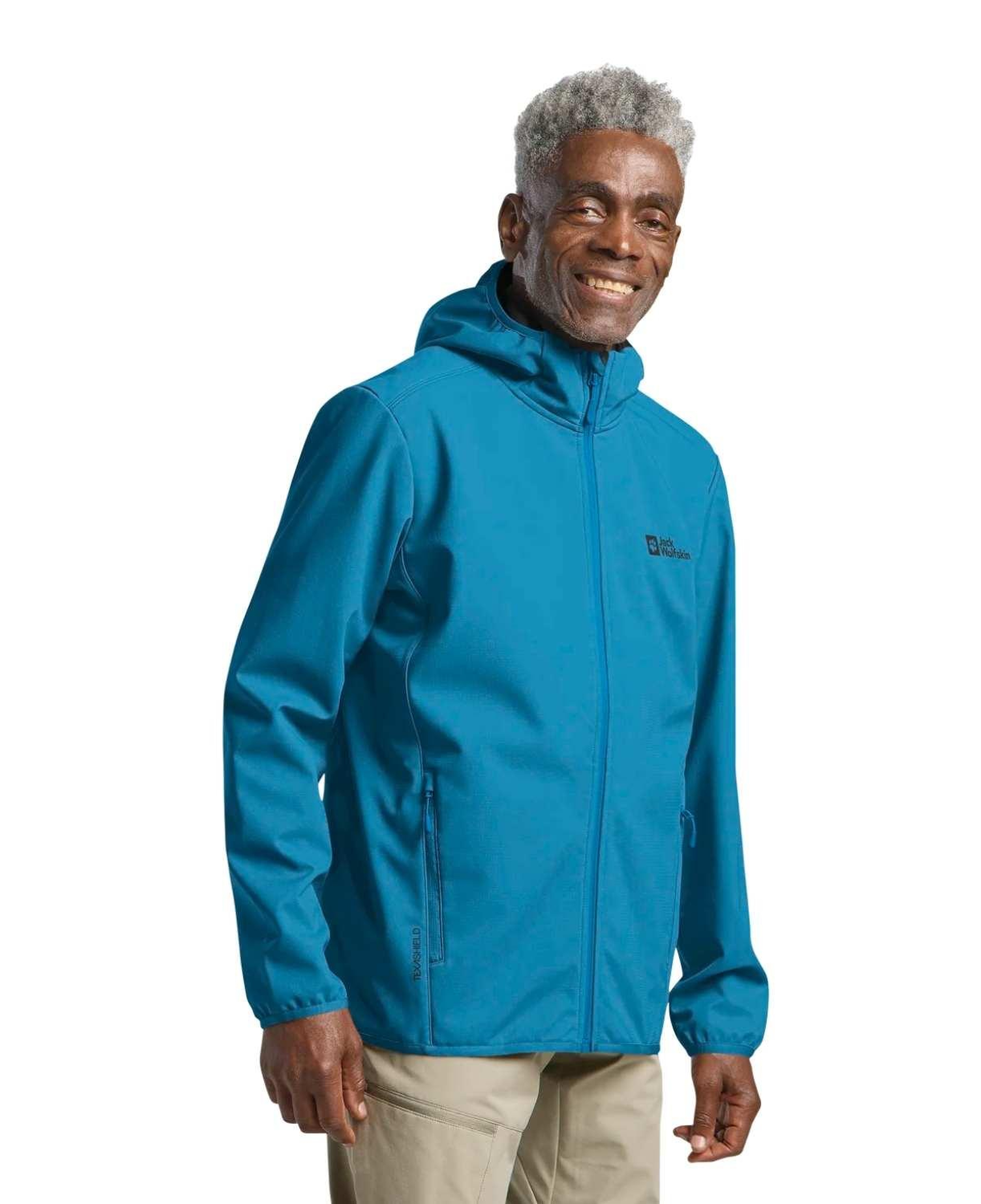 Jack Wolfskin Bornberg Hoody Erkek Mavi Softshell