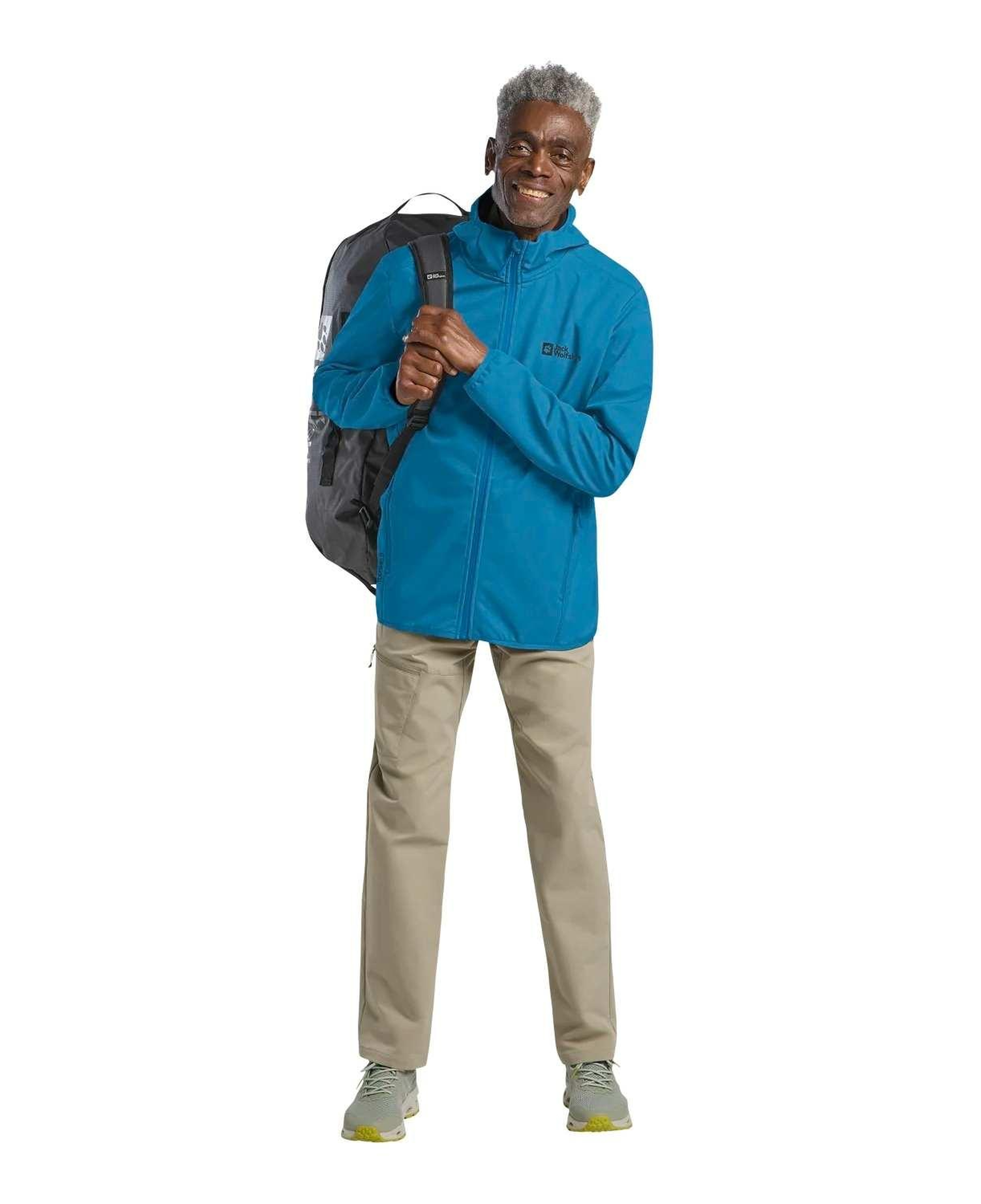 Jack Wolfskin Bornberg Hoody Erkek Mavi Softshell