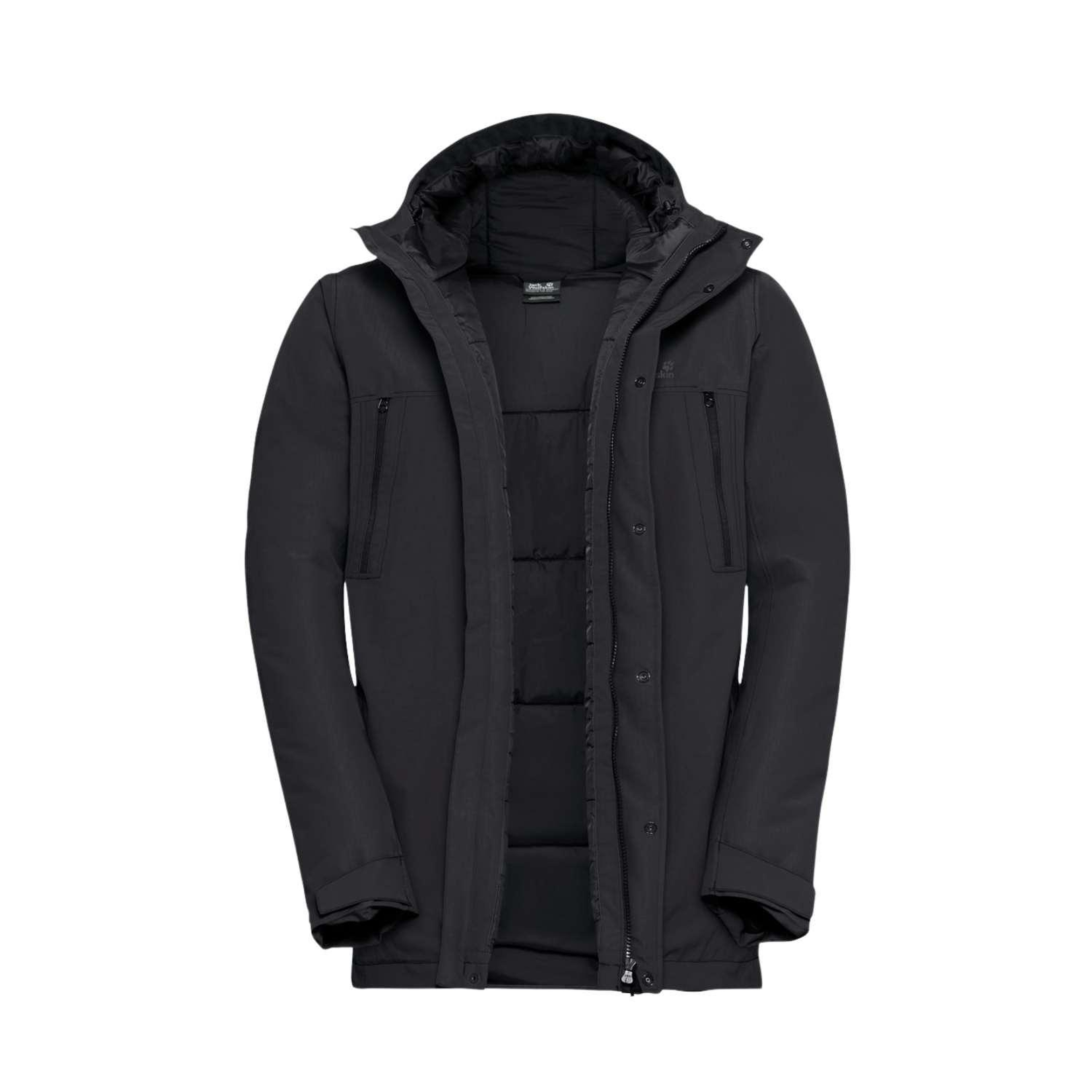Jack Wolfskin Glacier Shield Erkek Siyah Outdoor Ceketi