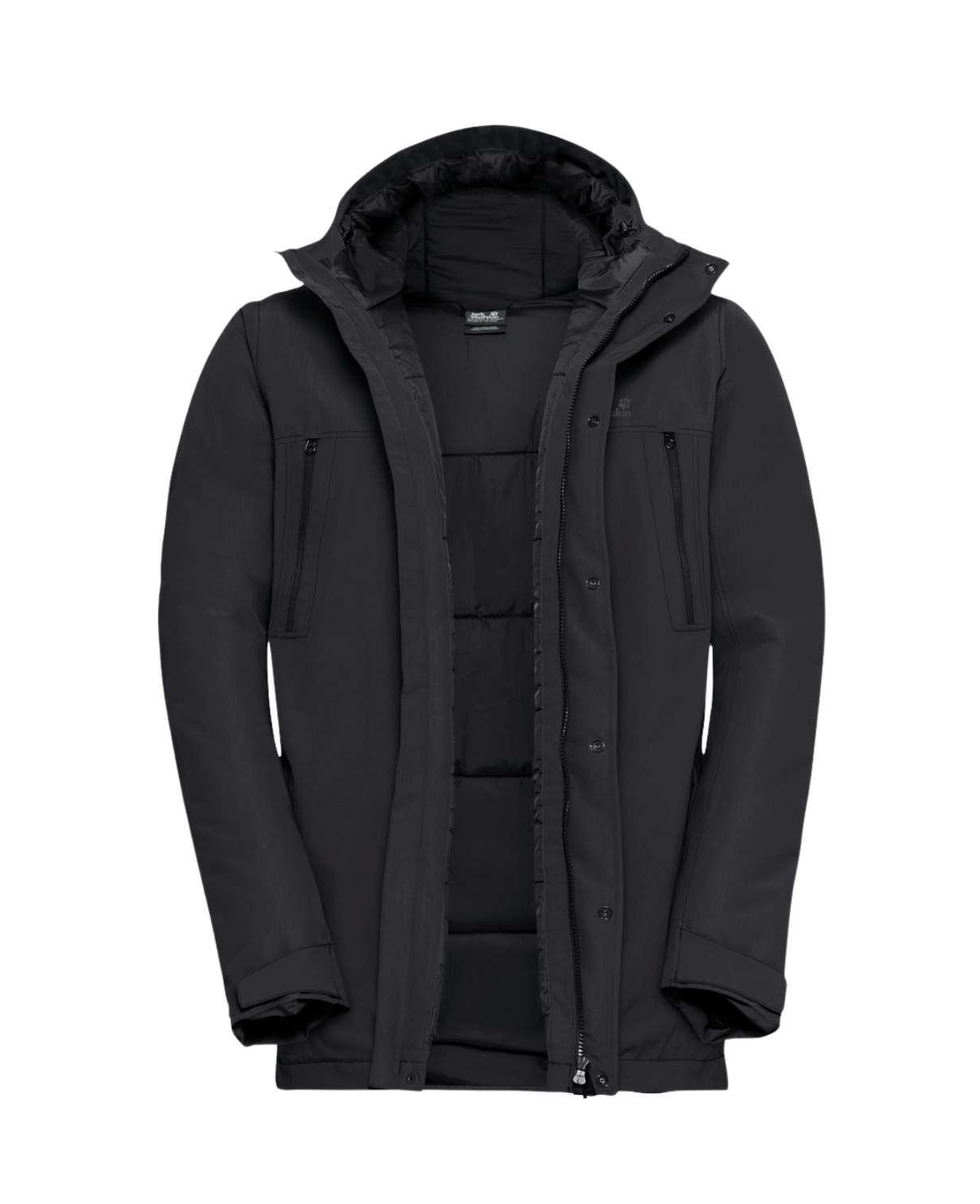 Jack Wolfskin Glacier Shield Erkek Siyah Outdoor Ceketi