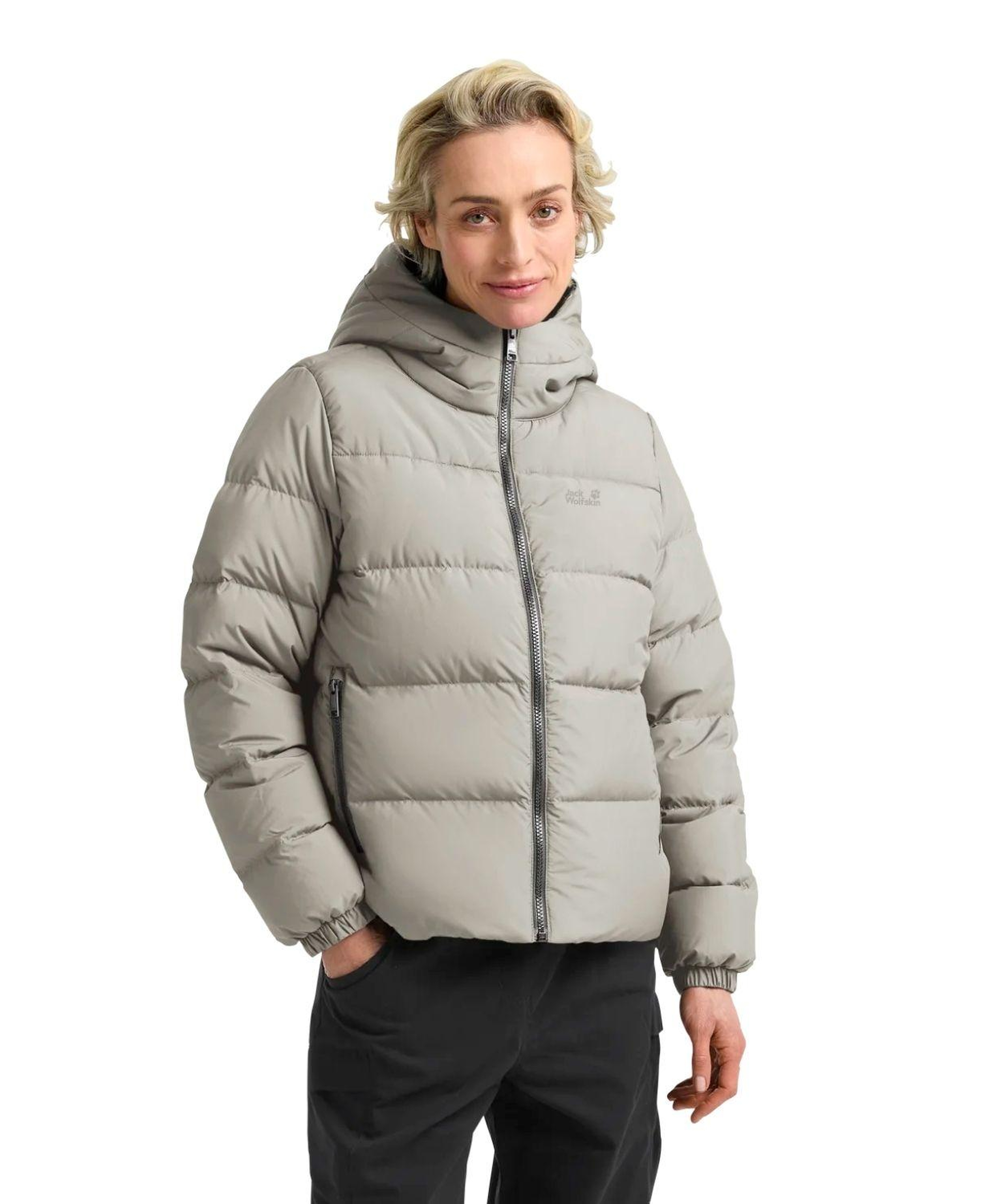 Jack Wolfskin Frozen Palace Rds Kadın Bej Outdoor Ceketi