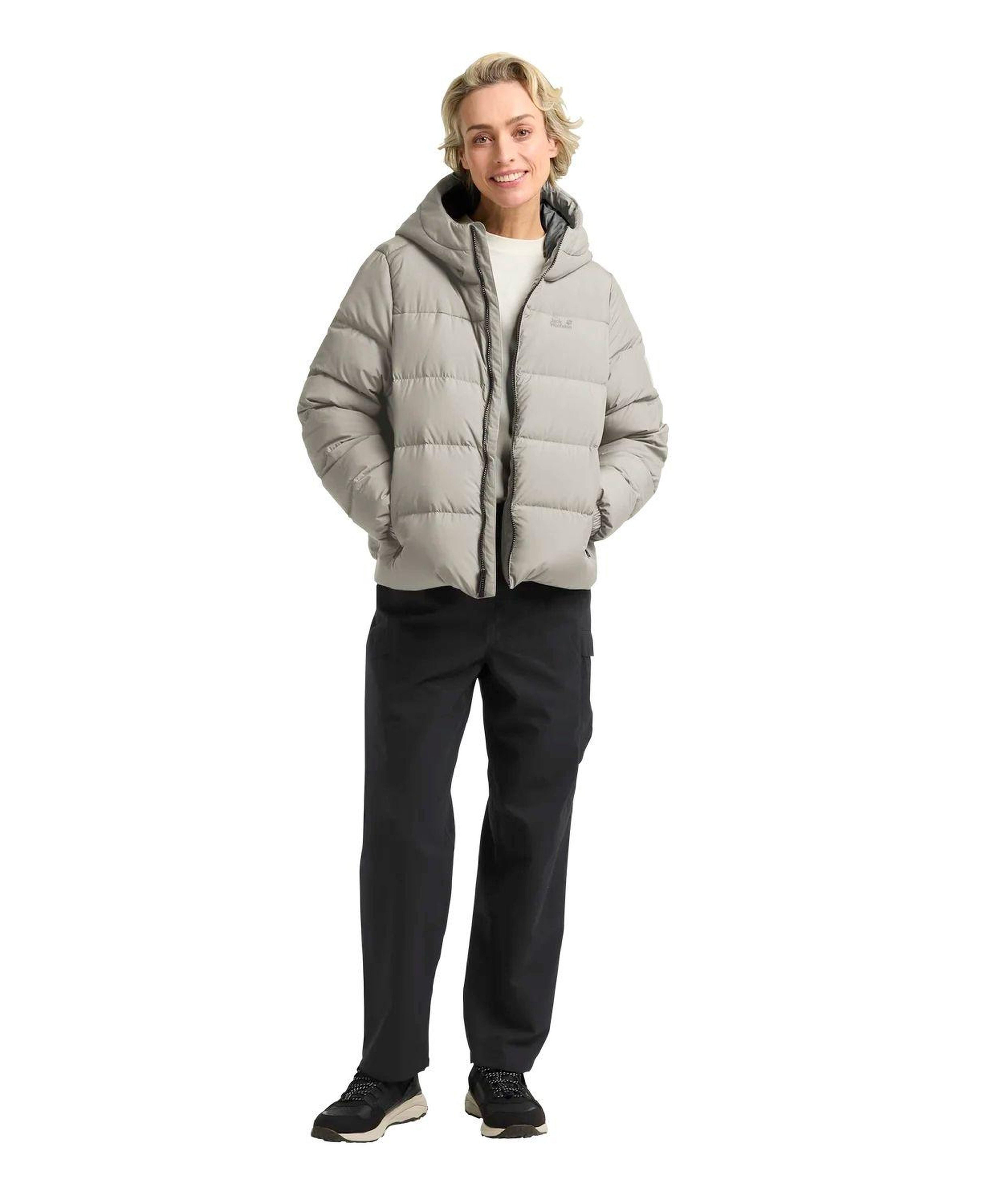 Jack Wolfskin Frozen Palace Rds Kadın Bej Outdoor Ceketi