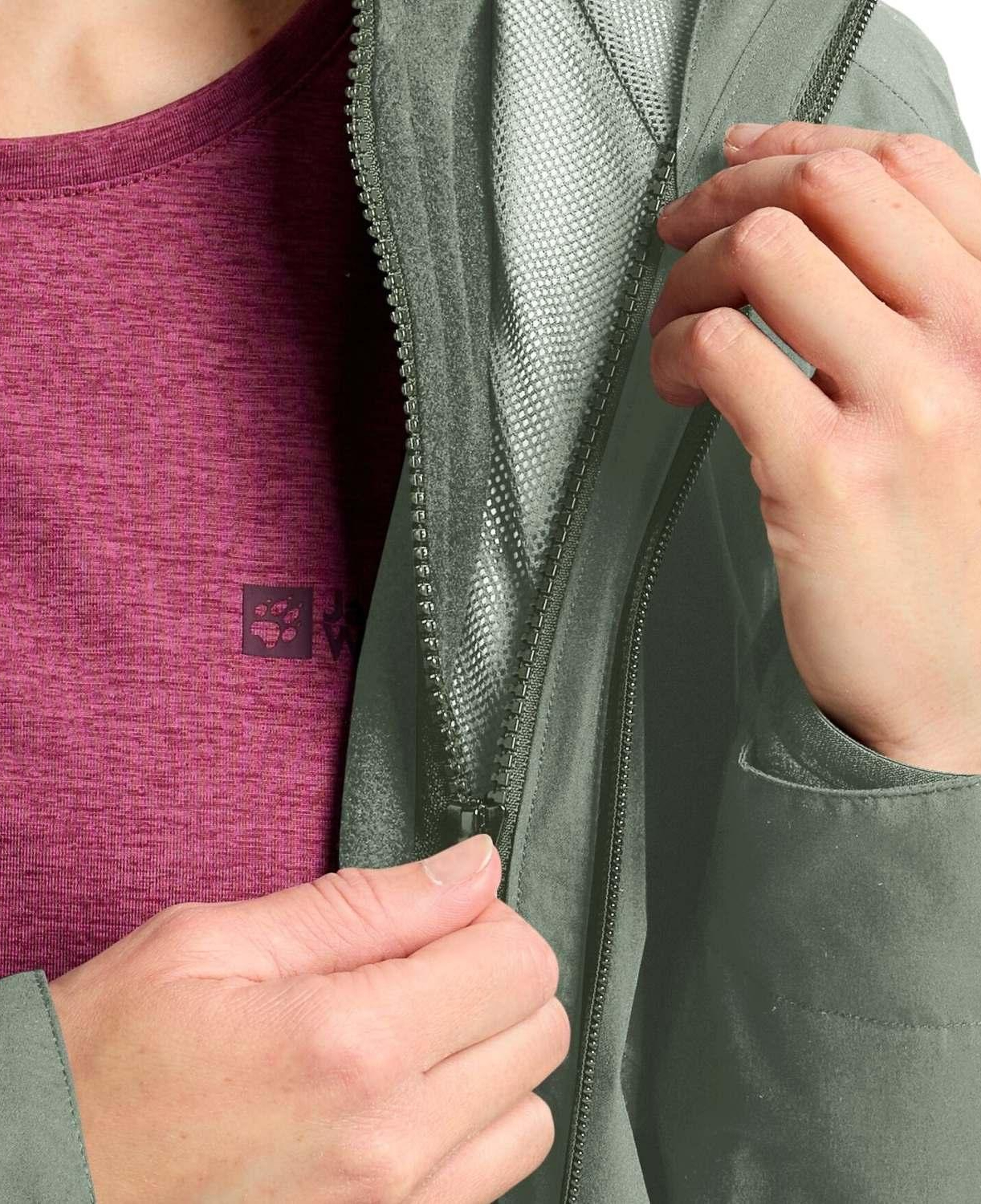 Jack Wolfskin Moonrise 3in1 Kadın Outdoor Ceketi