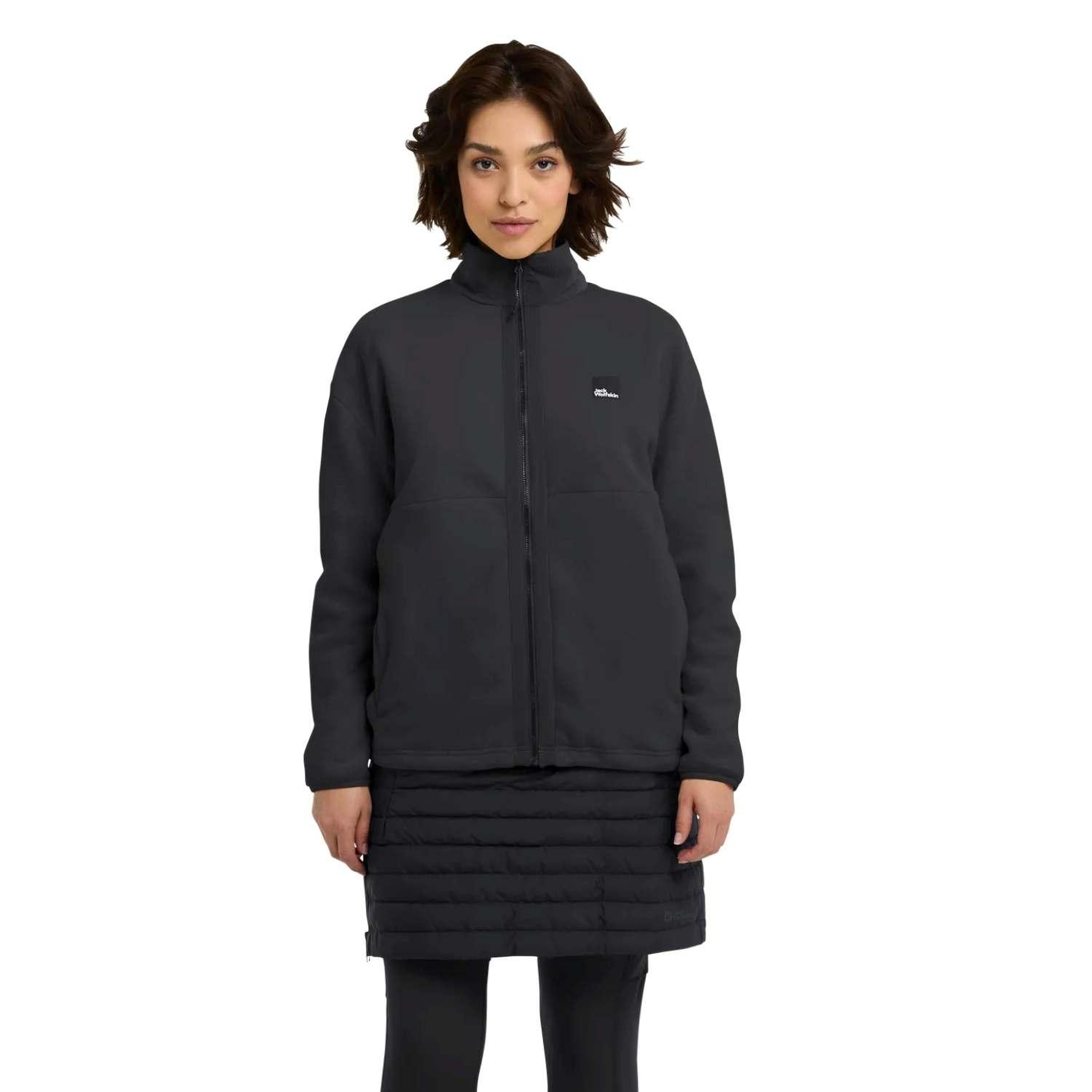 Jack Wolfskin Sumetro Fz Kadın Siyah Polar Ceket