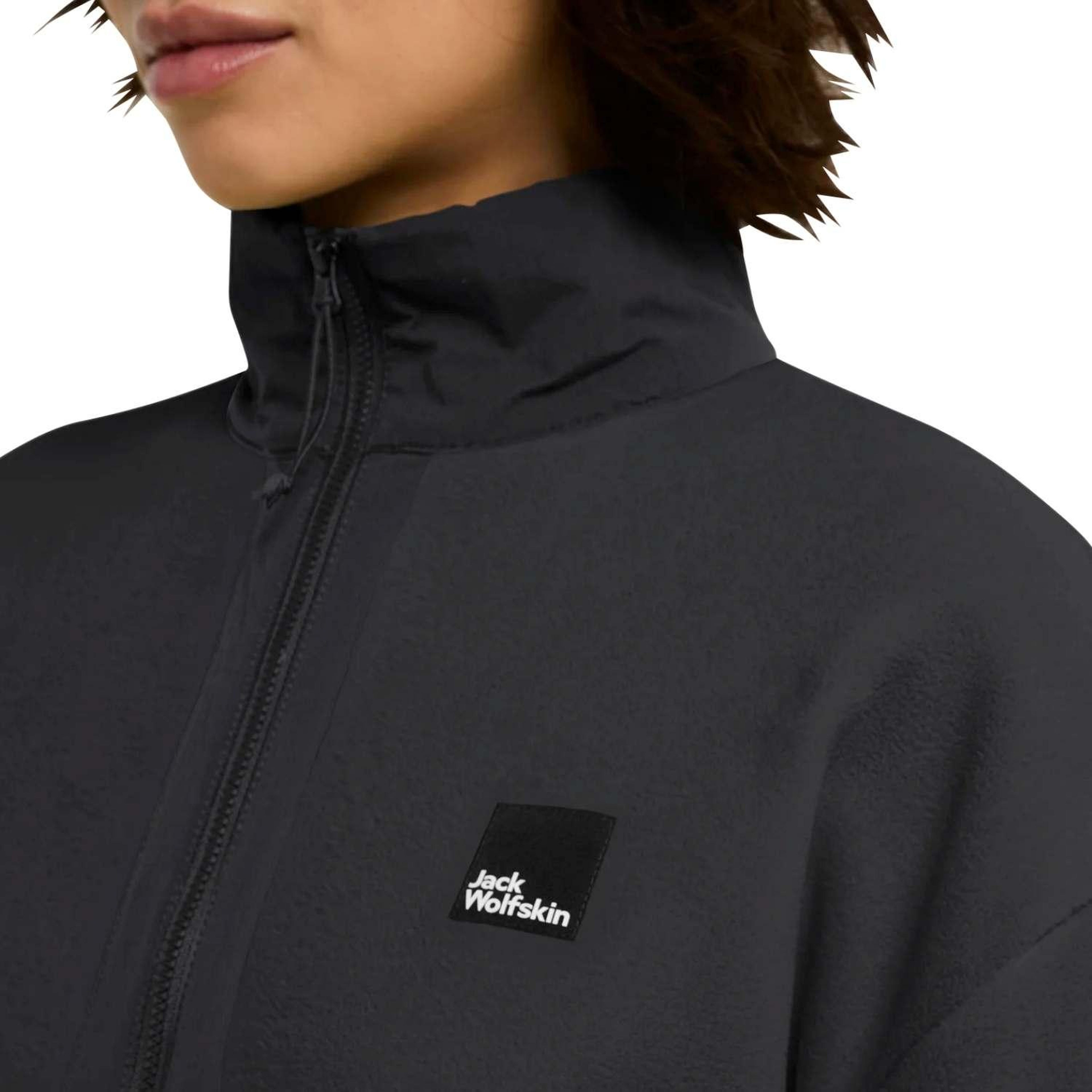 Jack Wolfskin Sumetro Fz Kadın Siyah Polar Ceket