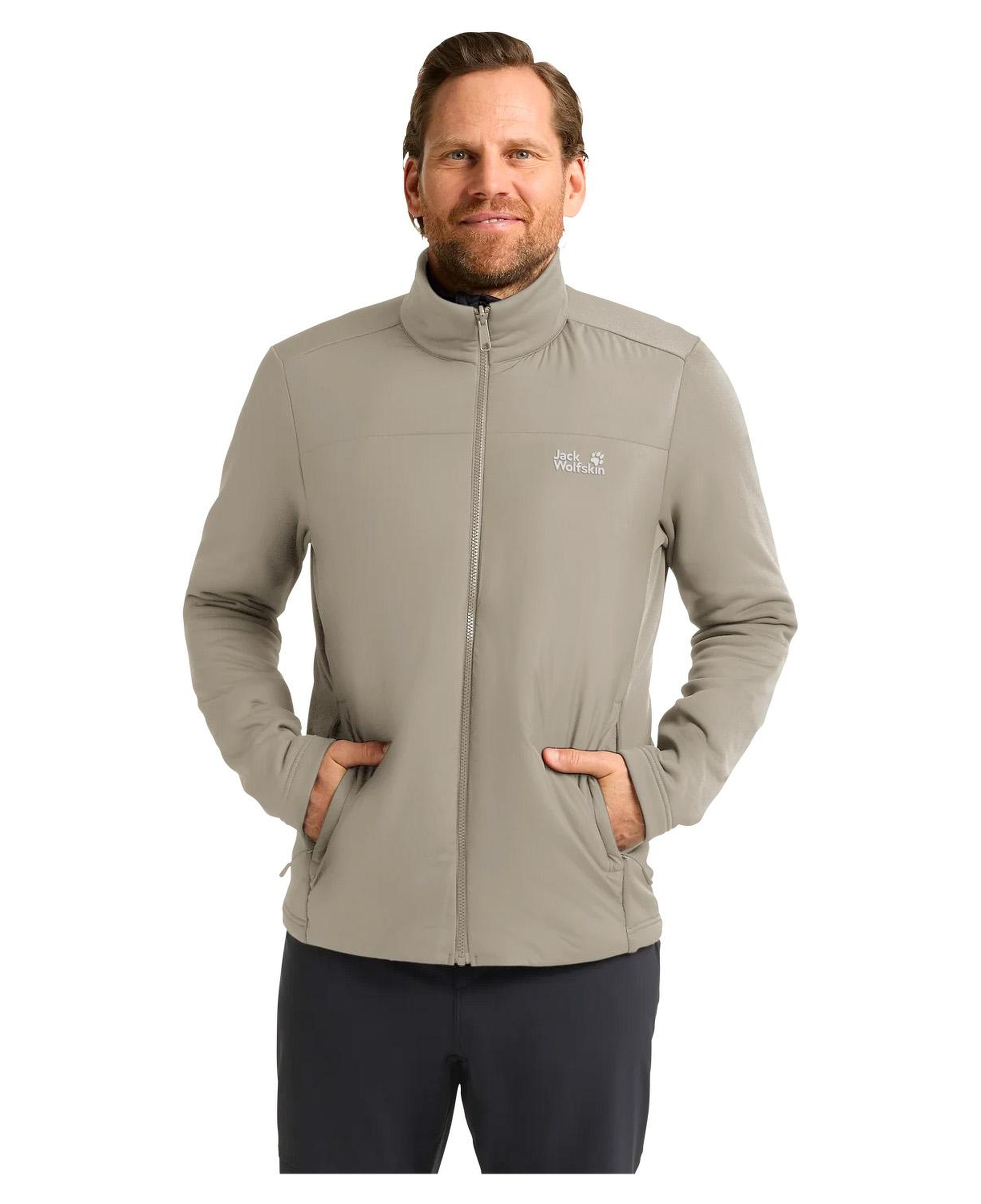 Jack Wolfskin Wild Places 3in1 Erkek Bej Outdoor Ceketi
