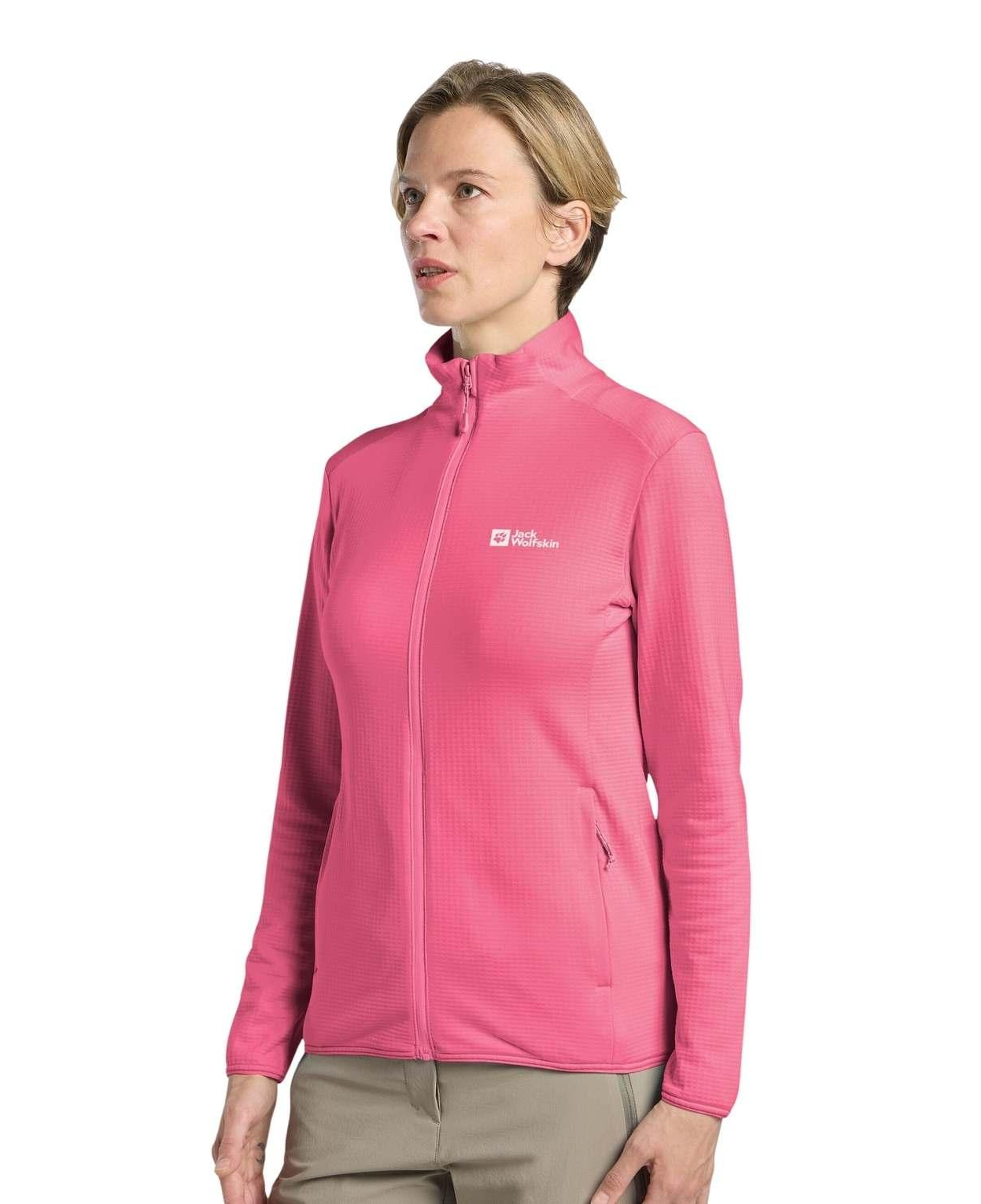 Jack Wolfskin Kolbenberg Fz Kadın Pembe Polar Ceket