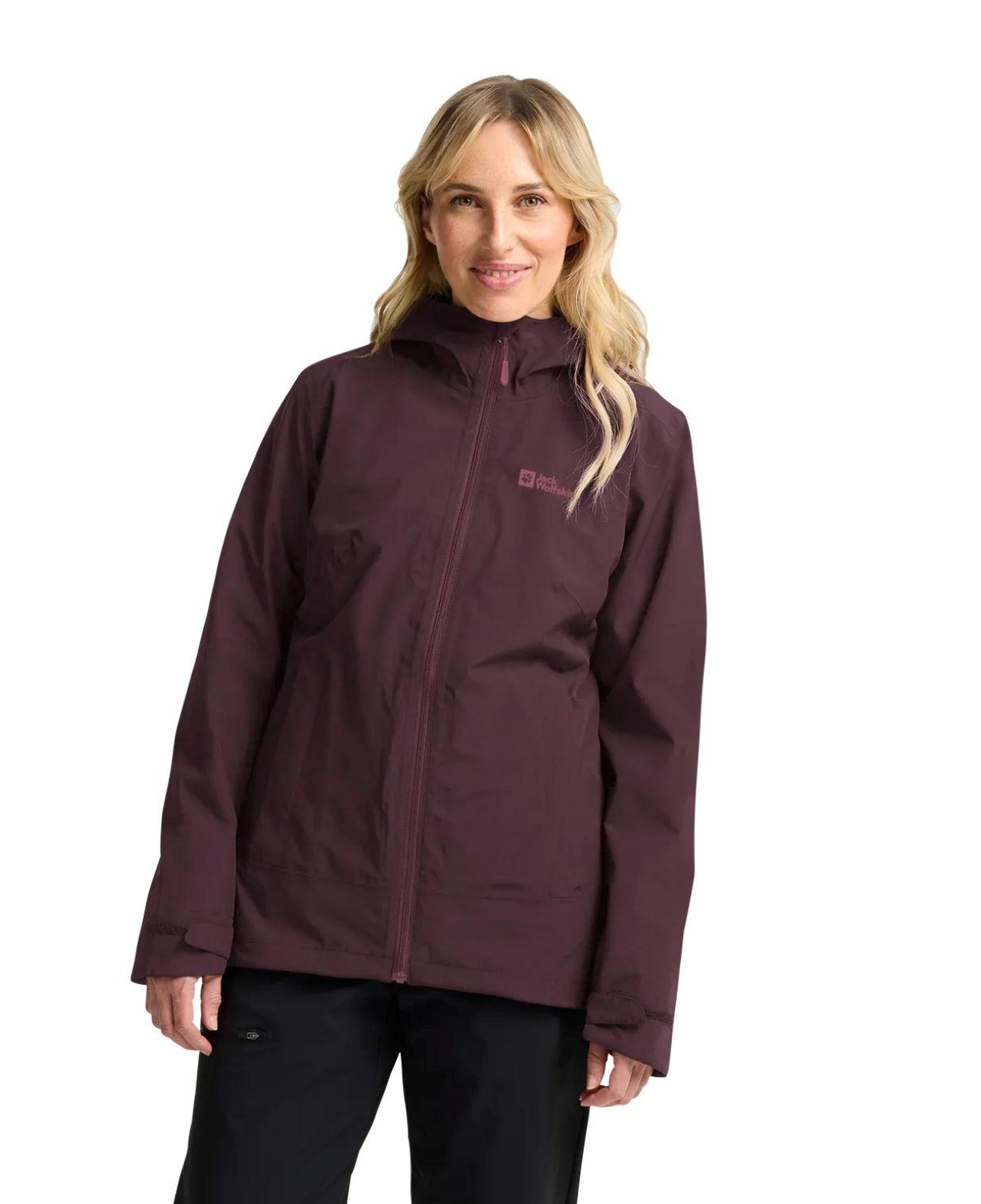 Jack Wolfskin Moonrise 3in1 Kadın Mor Outdoor Ceketi