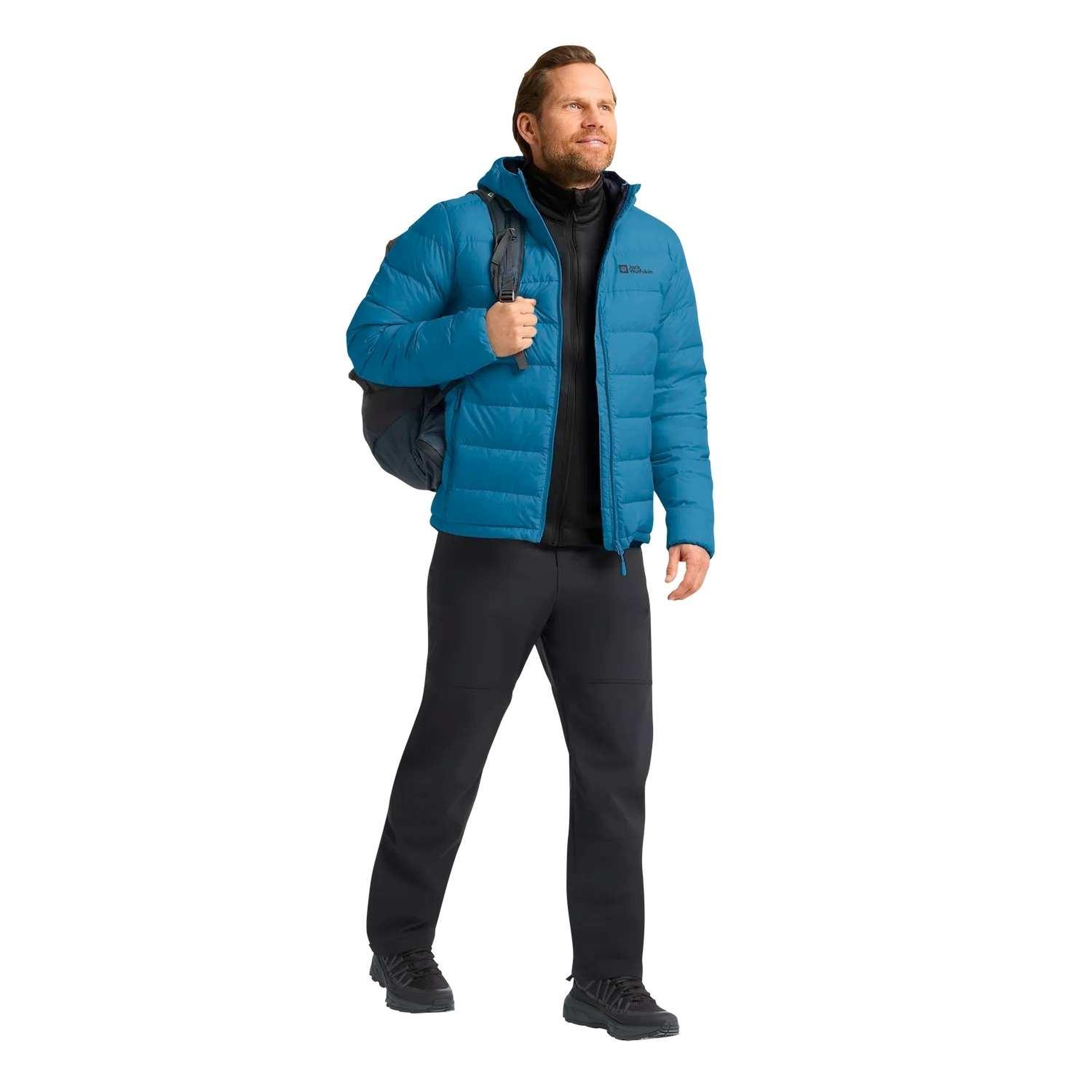Jack Wolfskin Ather Do Hoody Rds Erkek Mavi Outdoor Ceketi