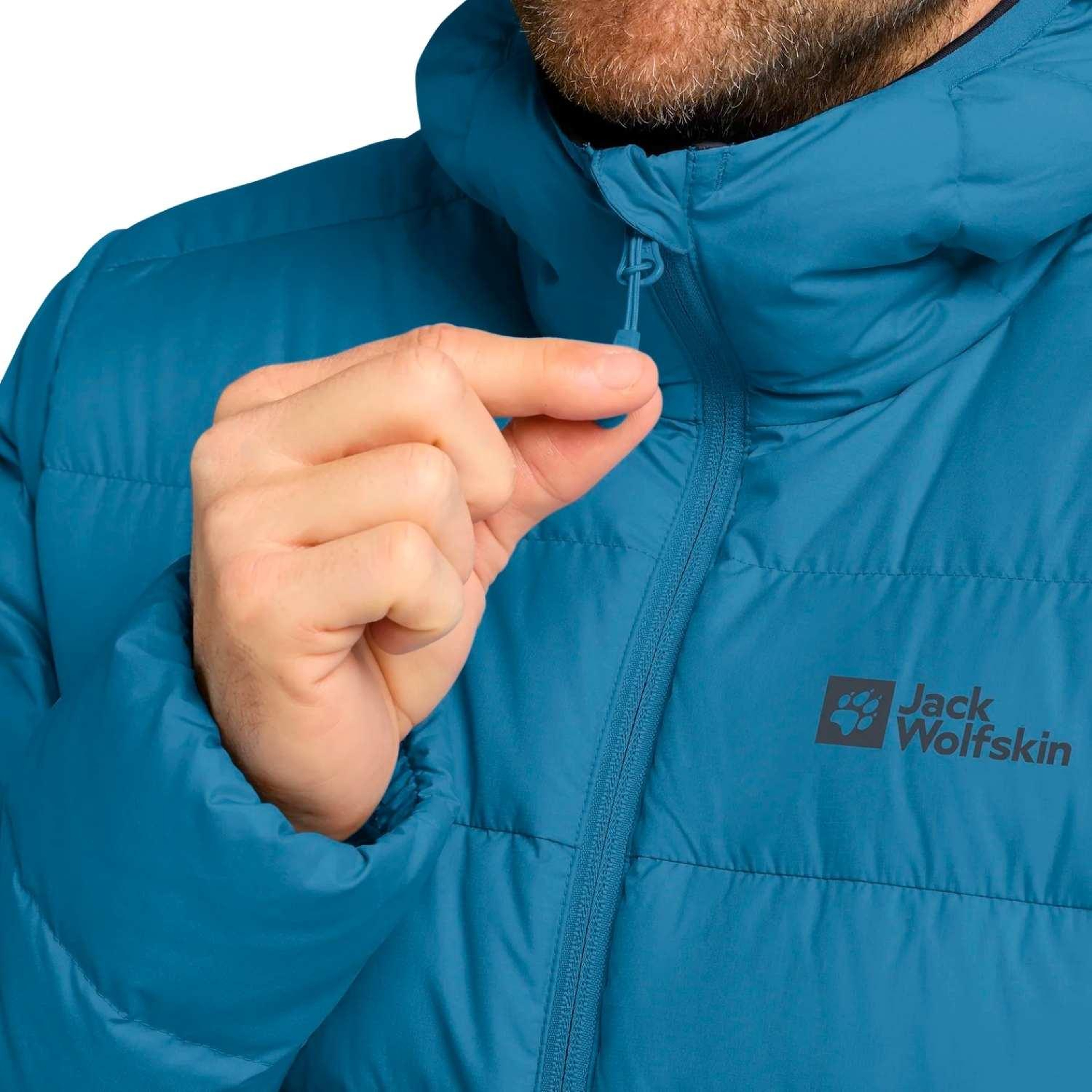 Jack Wolfskin Ather Do Hoody Rds Erkek Mavi Outdoor Ceketi