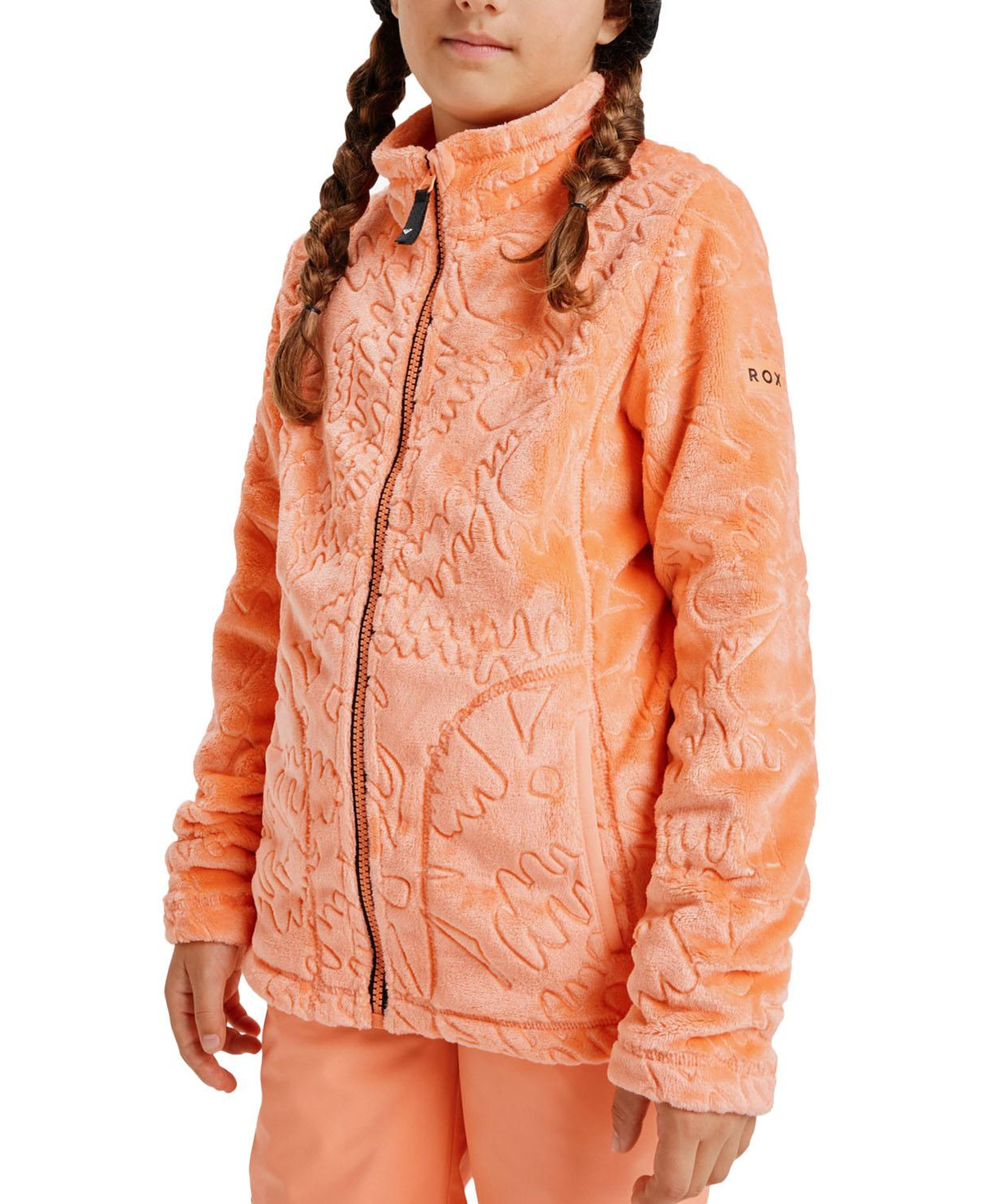 Roxy Igloo Kız Çocuk Turuncu Polar Ceket
