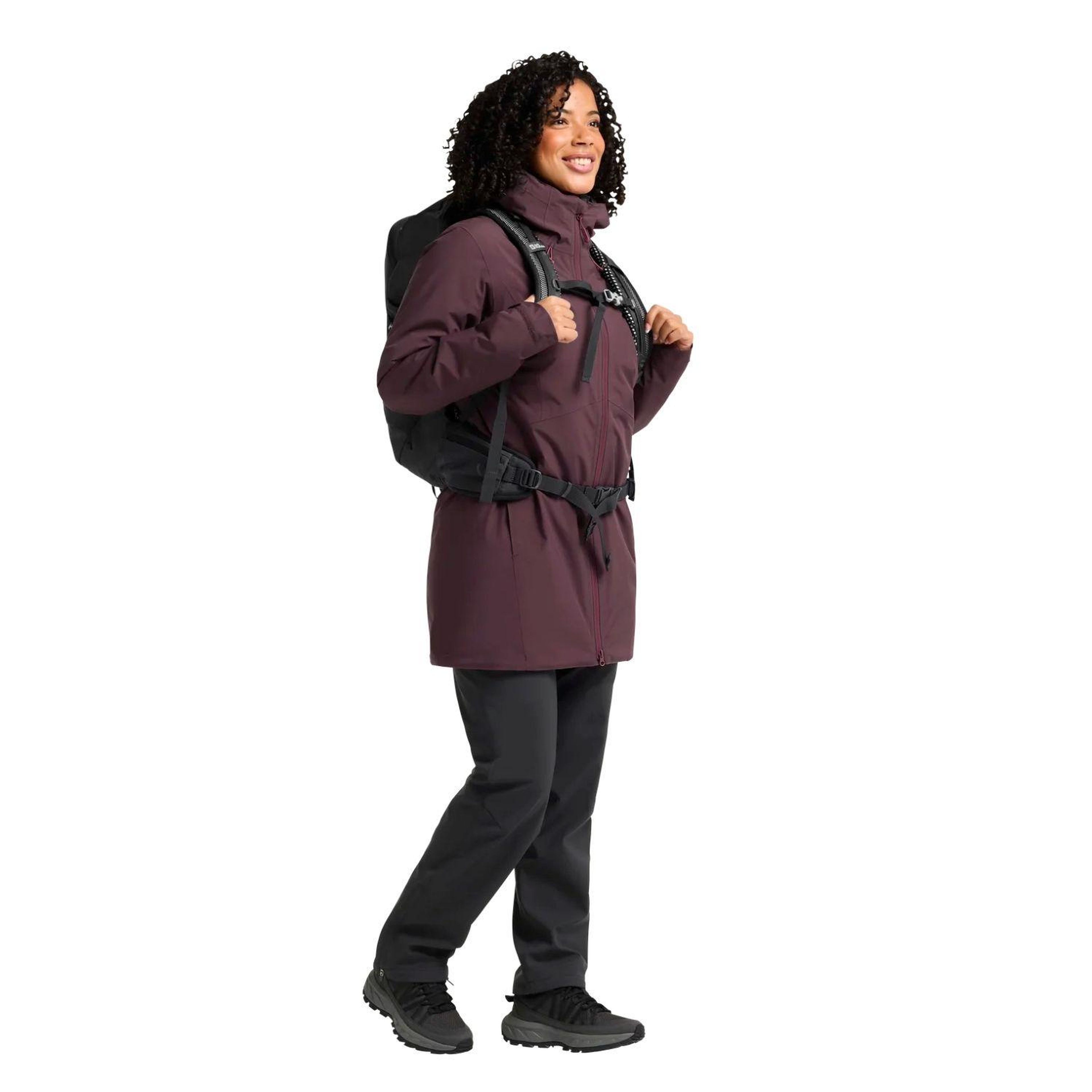 Jack Wolfskin Heidelstein Ins Kadın Mor Outdoor Ceketi