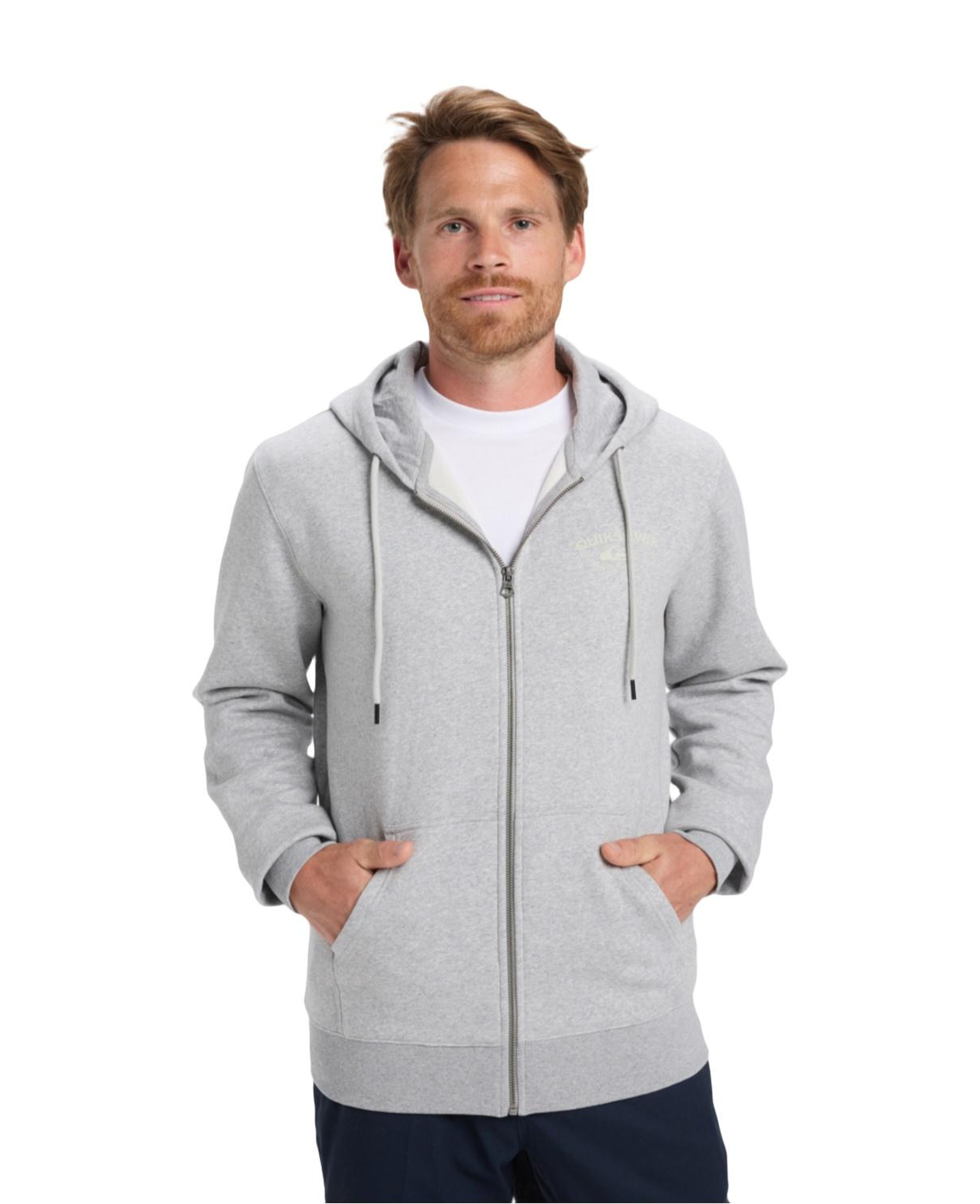 Quiksilver Zip Hood Chest Logo Erkek Sweatshirt
