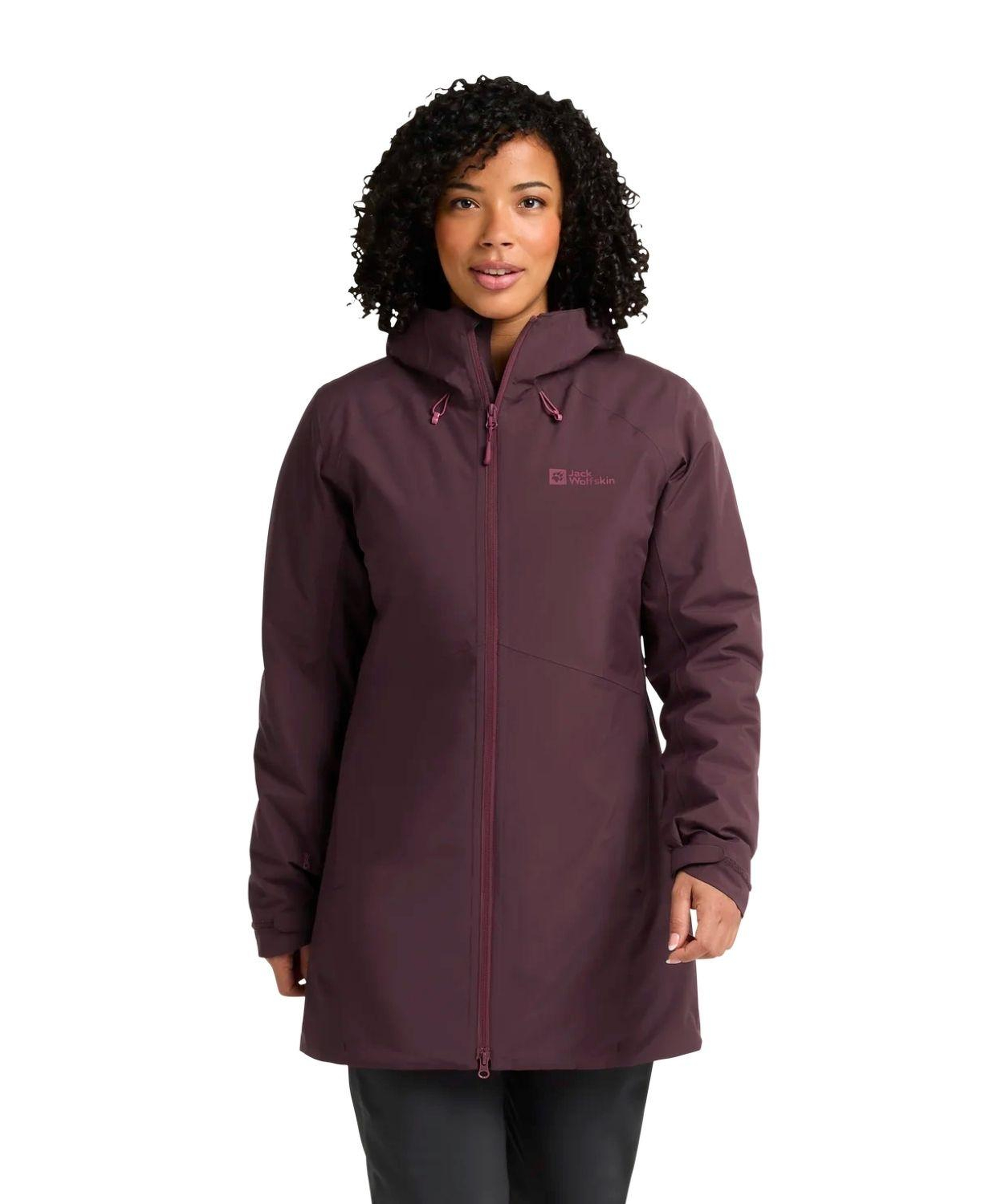 Jack Wolfskin Heidelstein Ins Kadın Mor Outdoor Ceketi