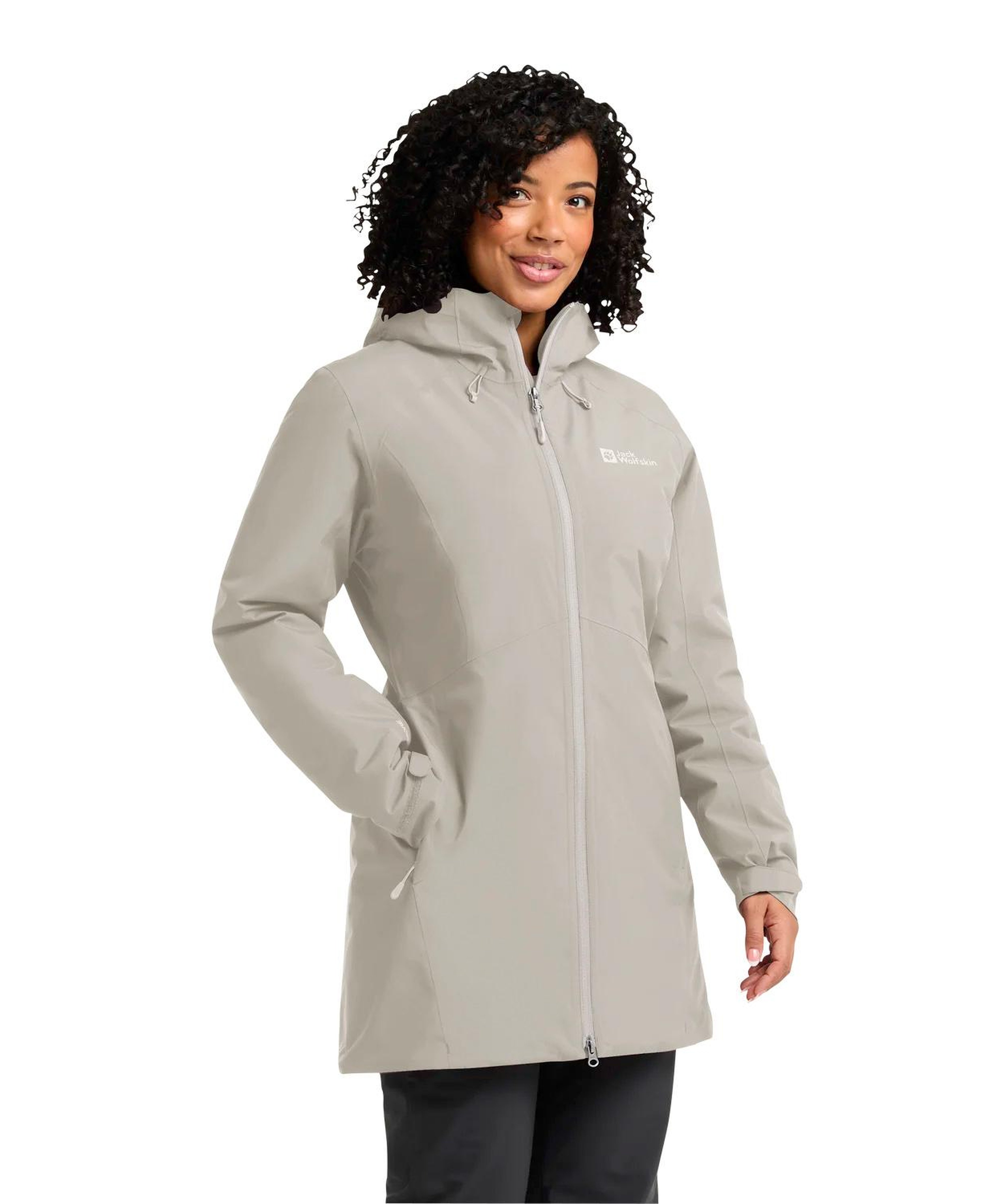 Jack Wolfskin Heidelstein Ins Kadın Bej Outdoor Ceketi