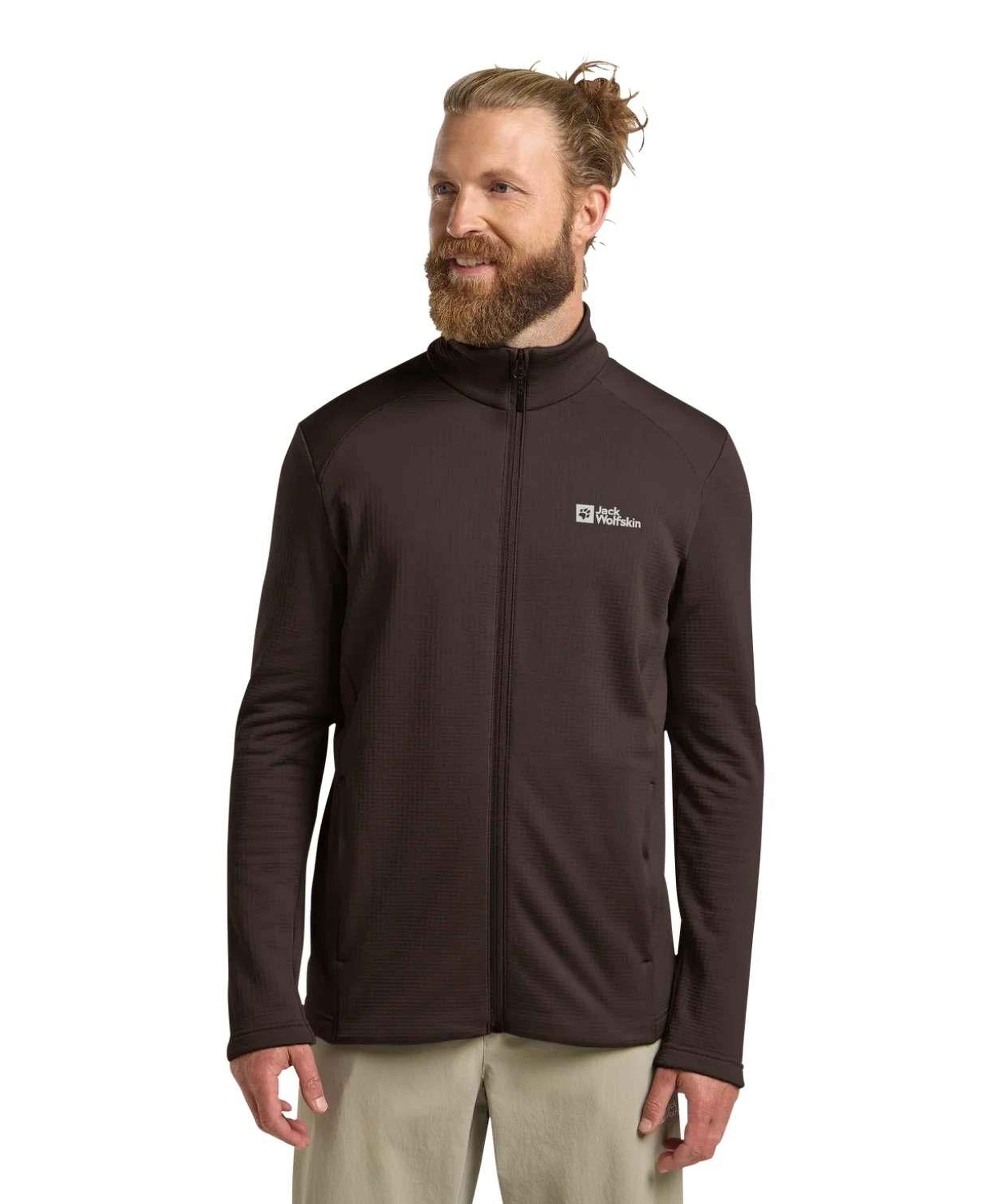 Jack Wolfskin Kolbenberg Fz Erkek Kahverengi Polar Ceket