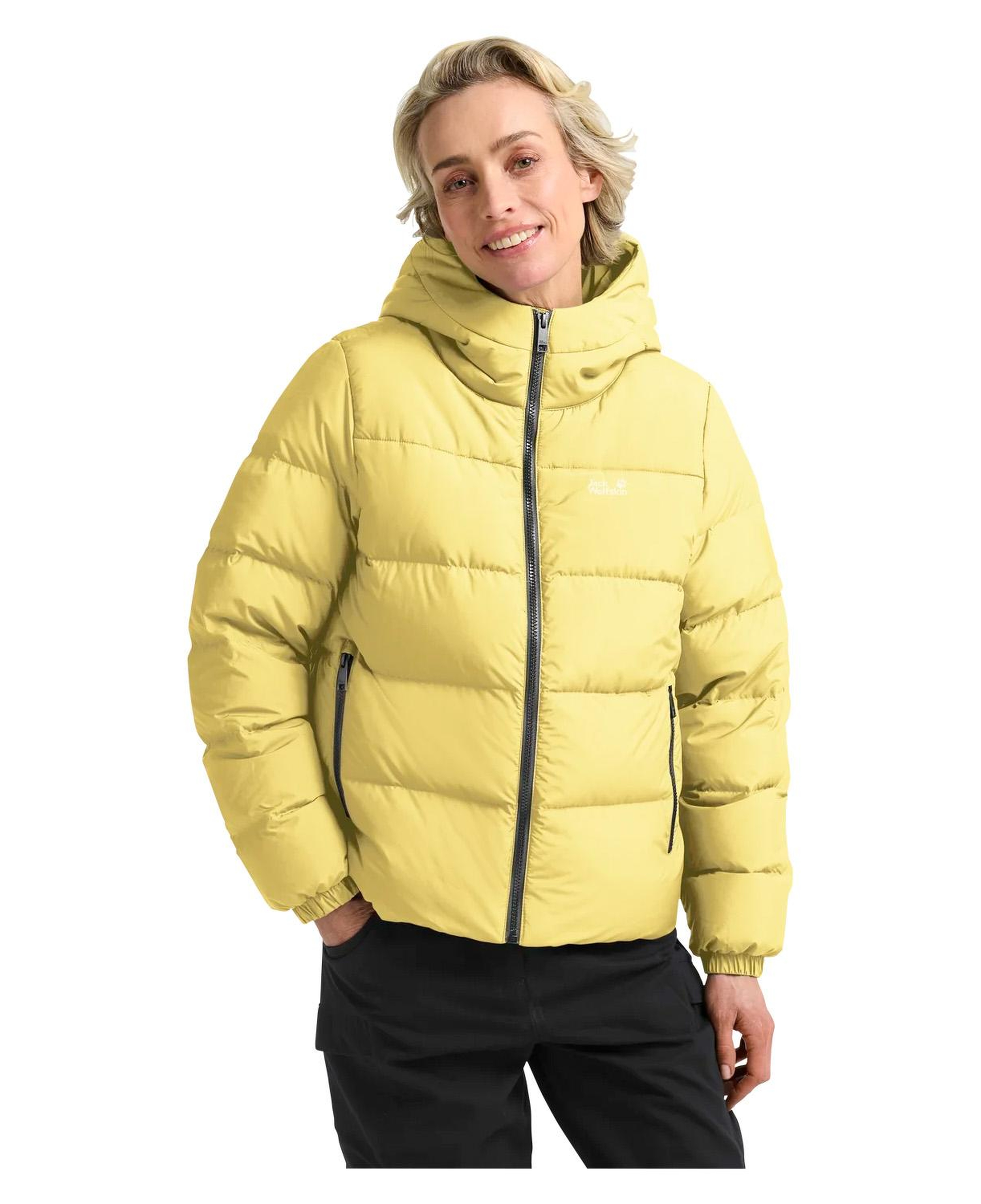 Jack Wolfskin Frozen Palace Rds Kadın Sarı Outdoor Ceketi