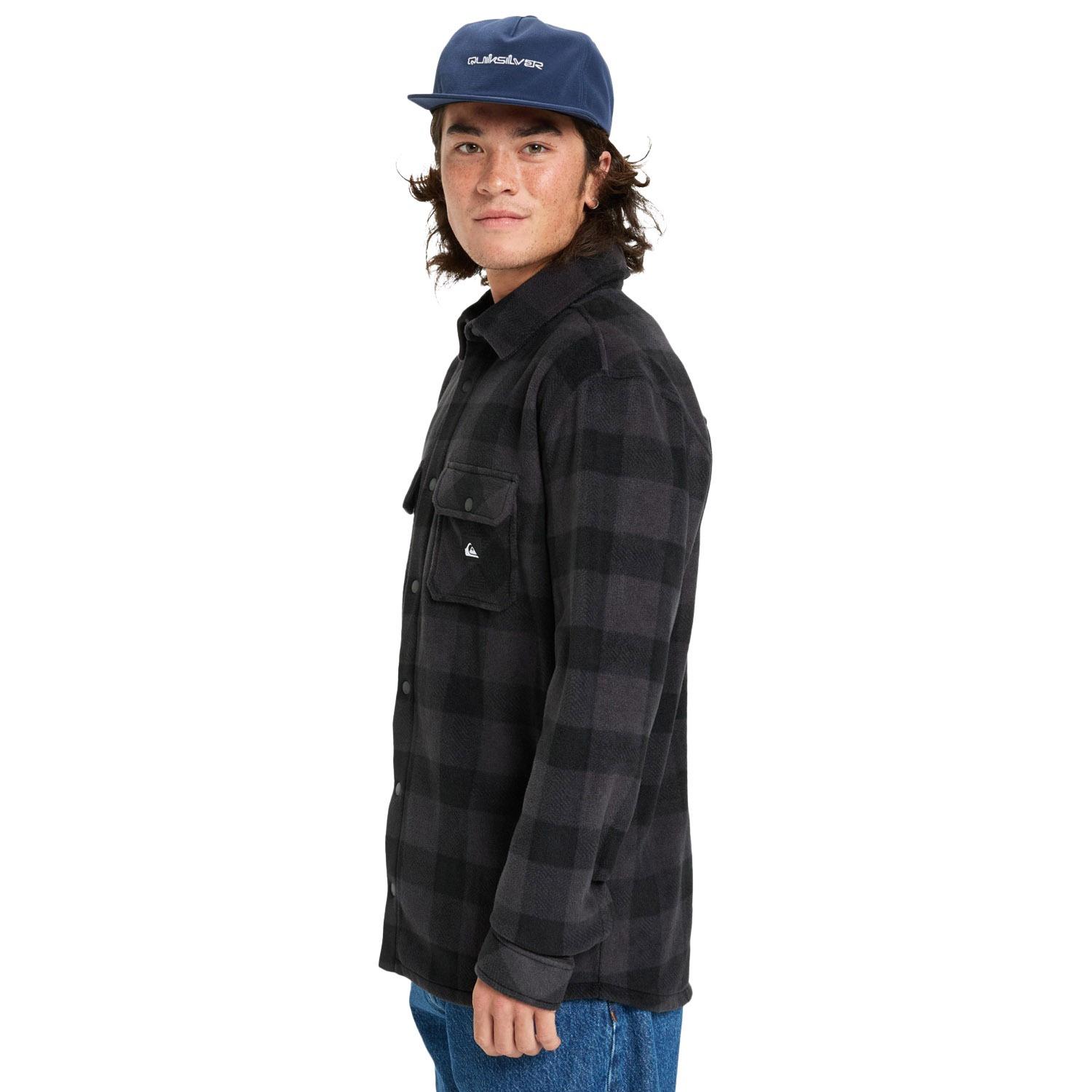 Quiksilver Bering Strait Check Shirt Erkek Polar Ceket
