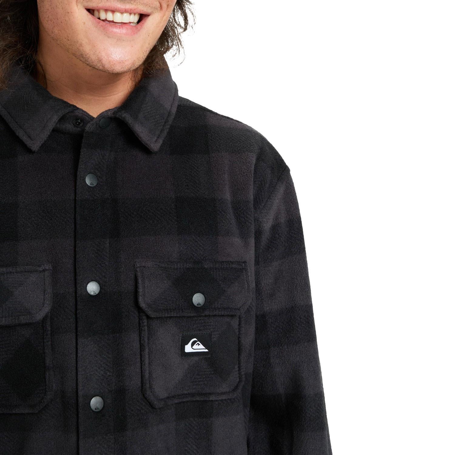 Quiksilver Bering Strait Check Shirt Erkek Polar Ceket