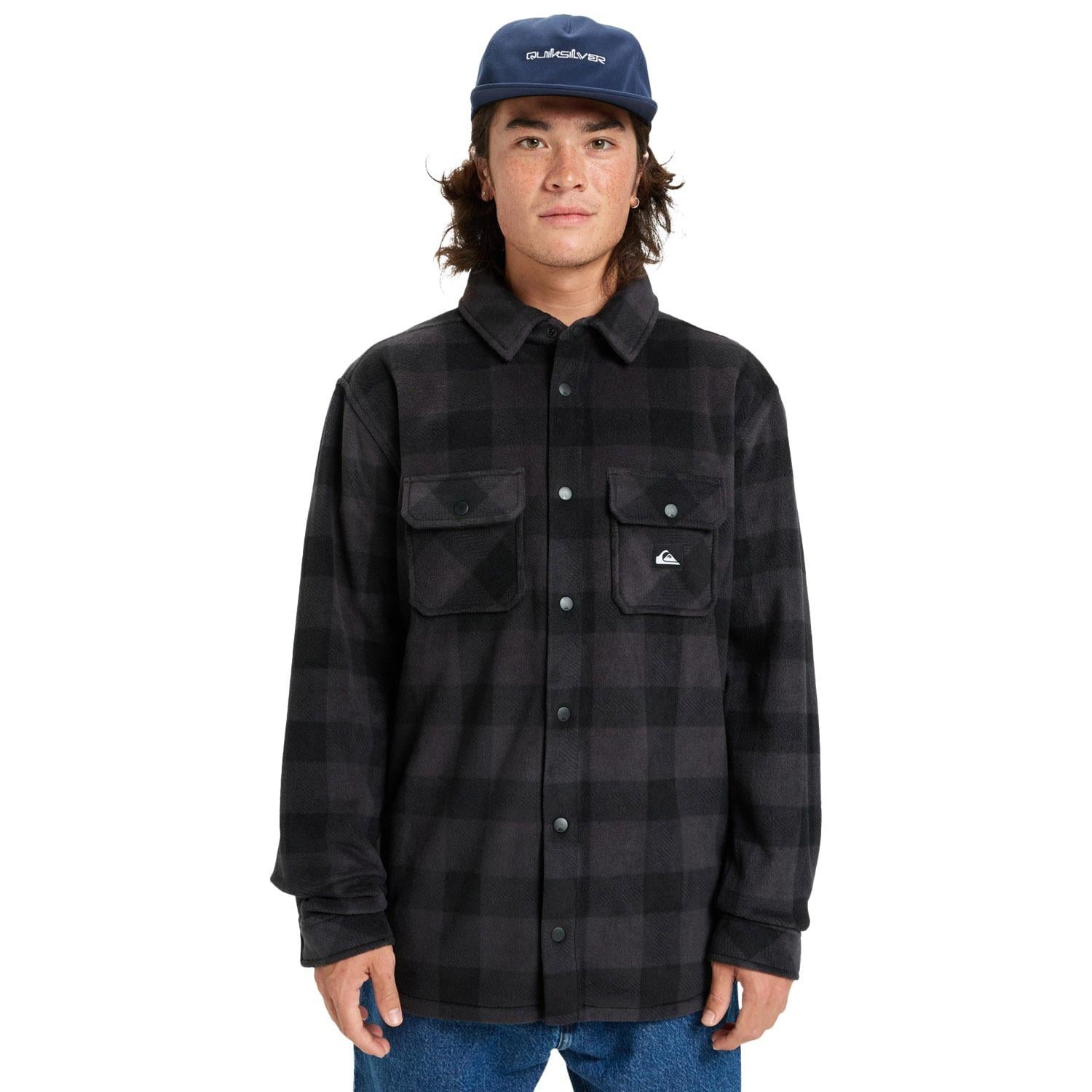 Quiksilver Bering Strait Check Shirt Erkek Polar Ceket