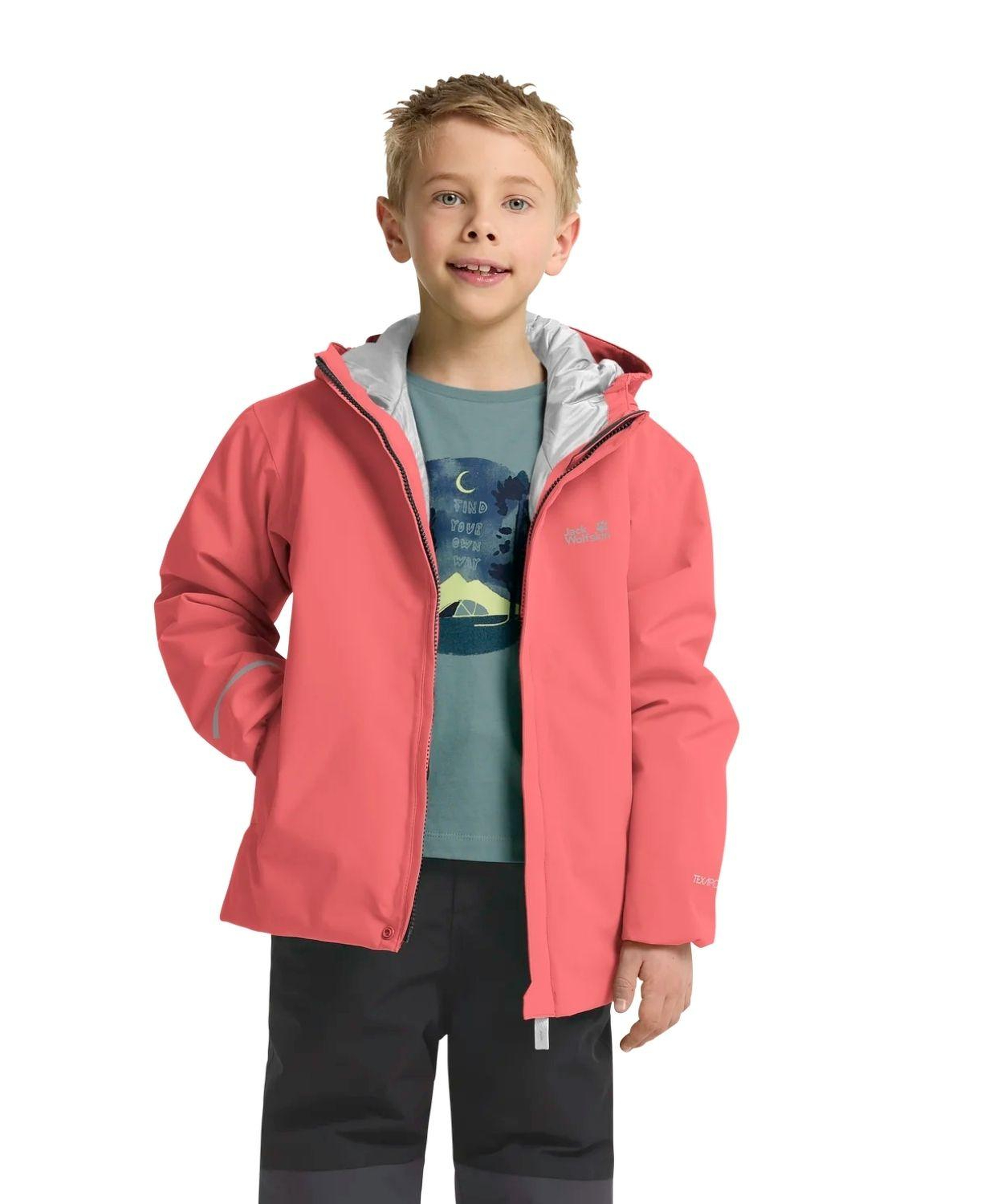 Jack Wolfskin Flowline Ski Unisex Çocuk Outdoor Ceketi