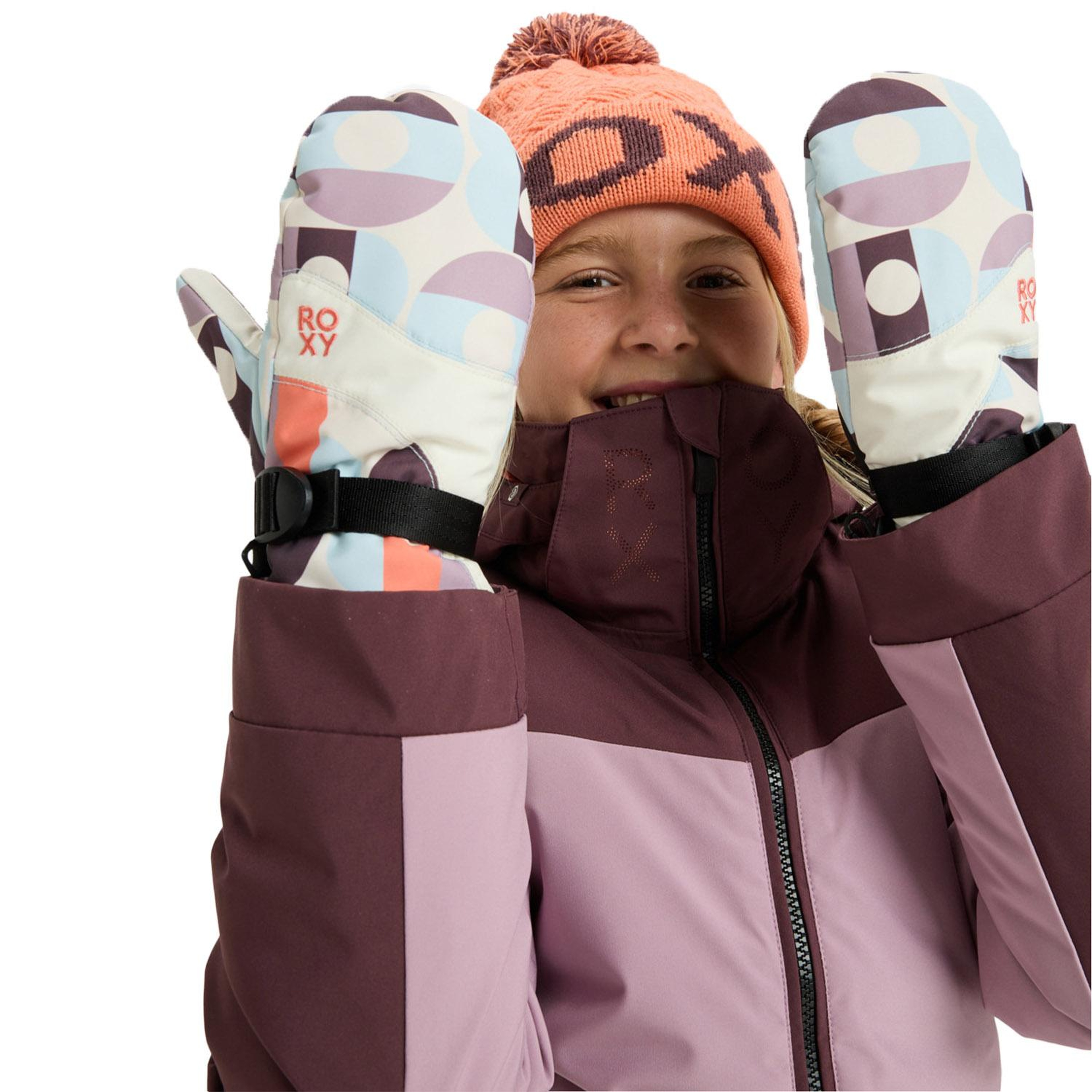 Roxy Jetty Mitt Kız Çocuk Pembe Eldiven