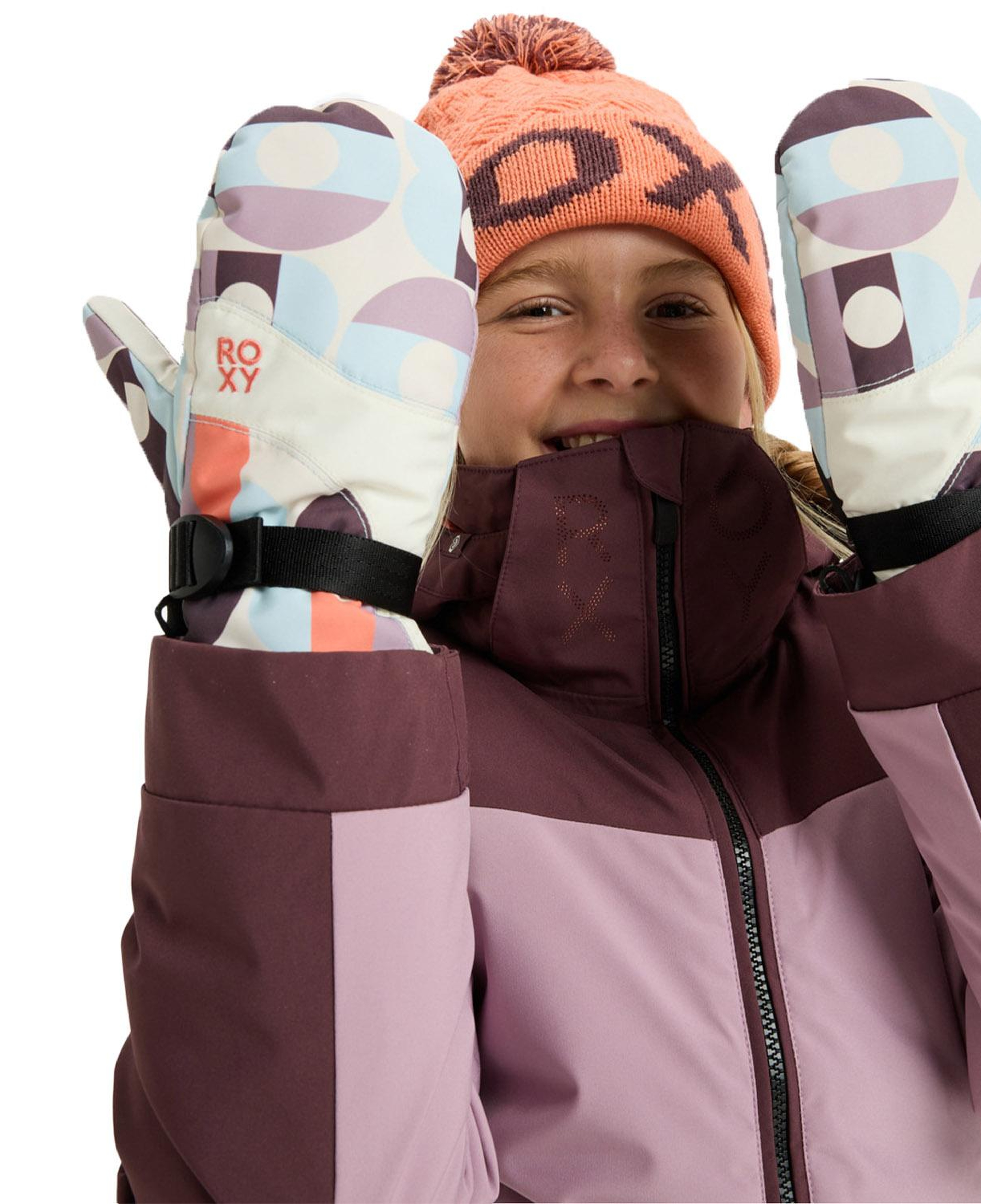 Roxy Jetty Mitt Kız Çocuk Pembe Eldiven