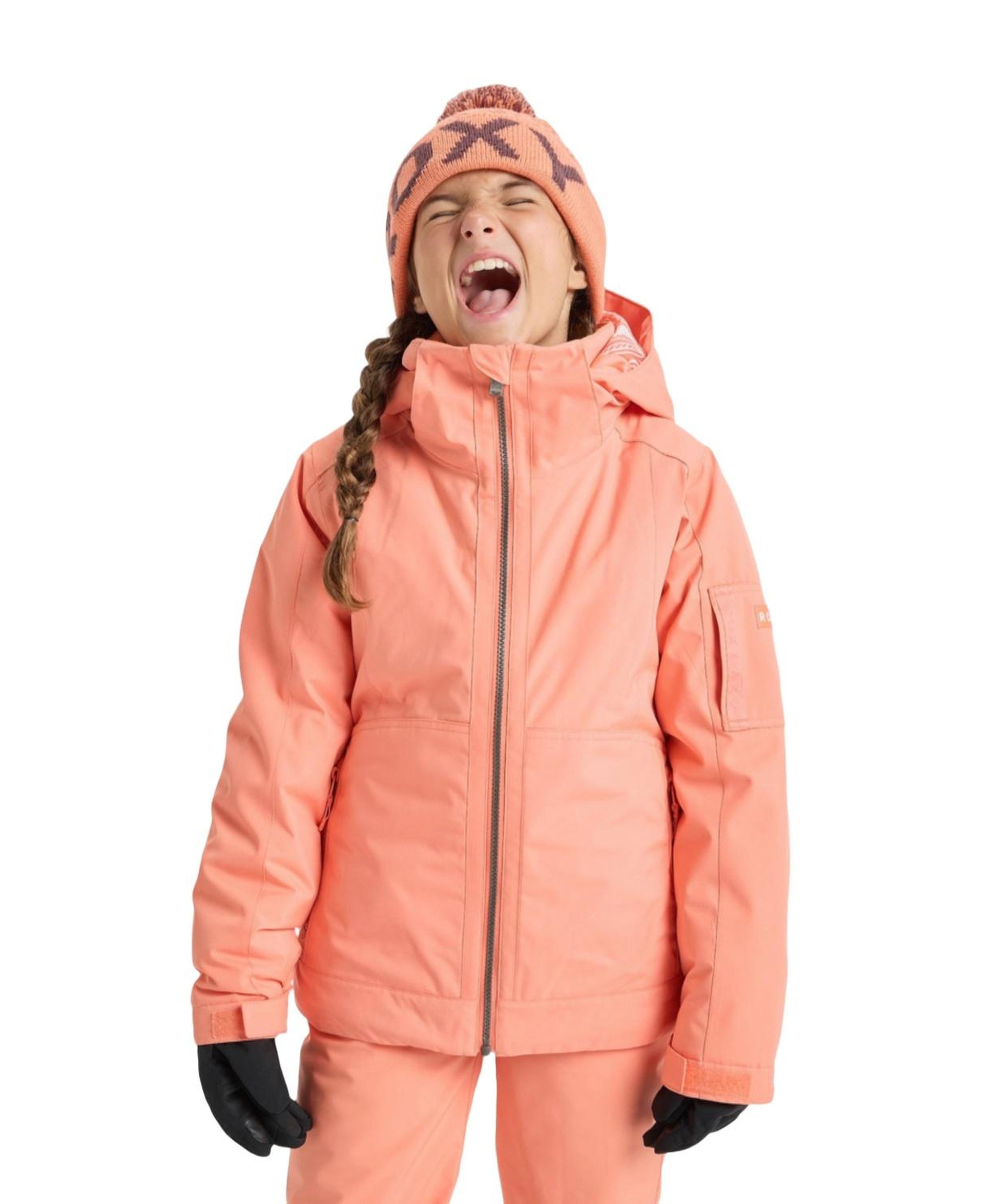 Roxy Meade Kız Çocuk Turuncu Snowboard Ceketi