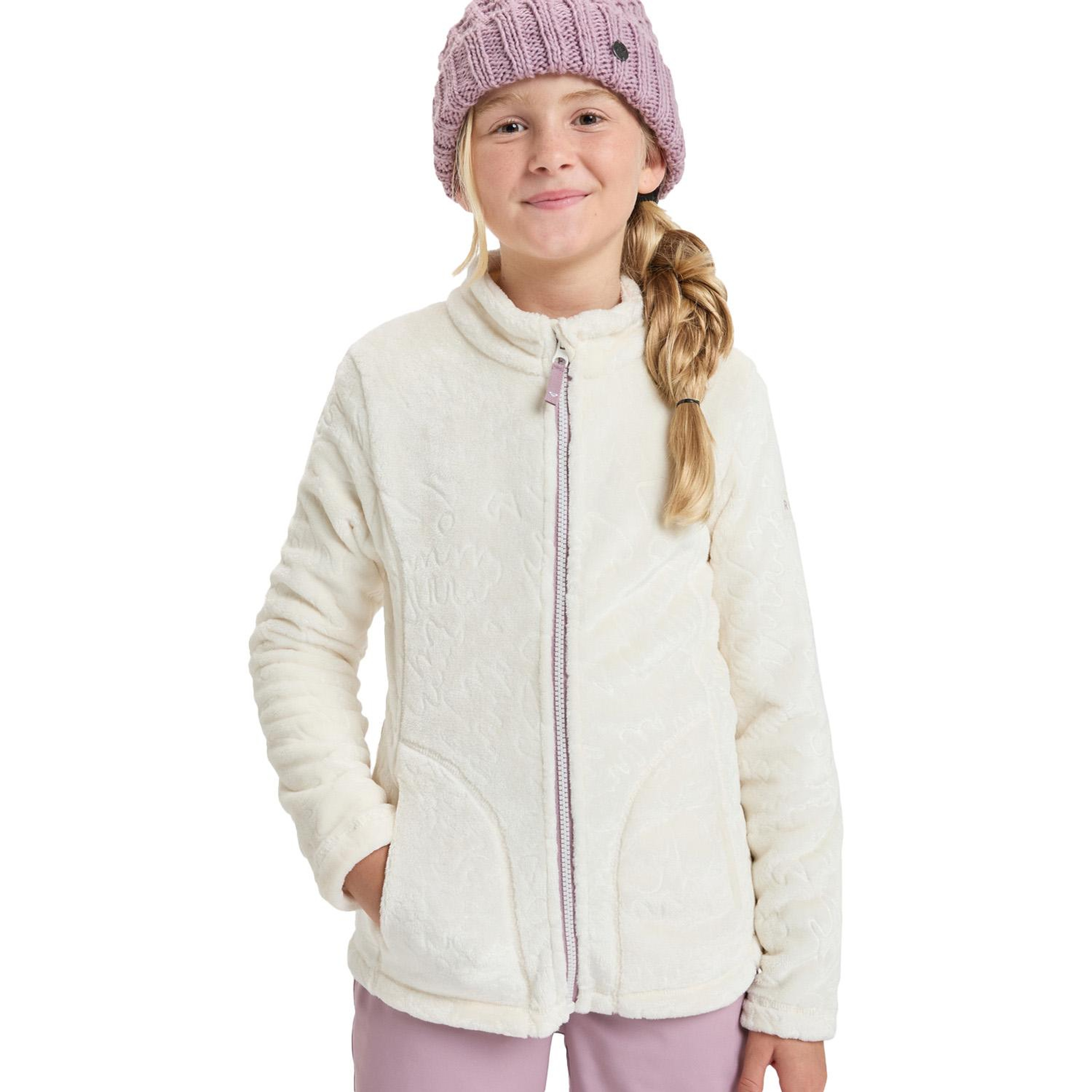 Roxy Igloo Kız Çocuk Beyaz Polar Ceket