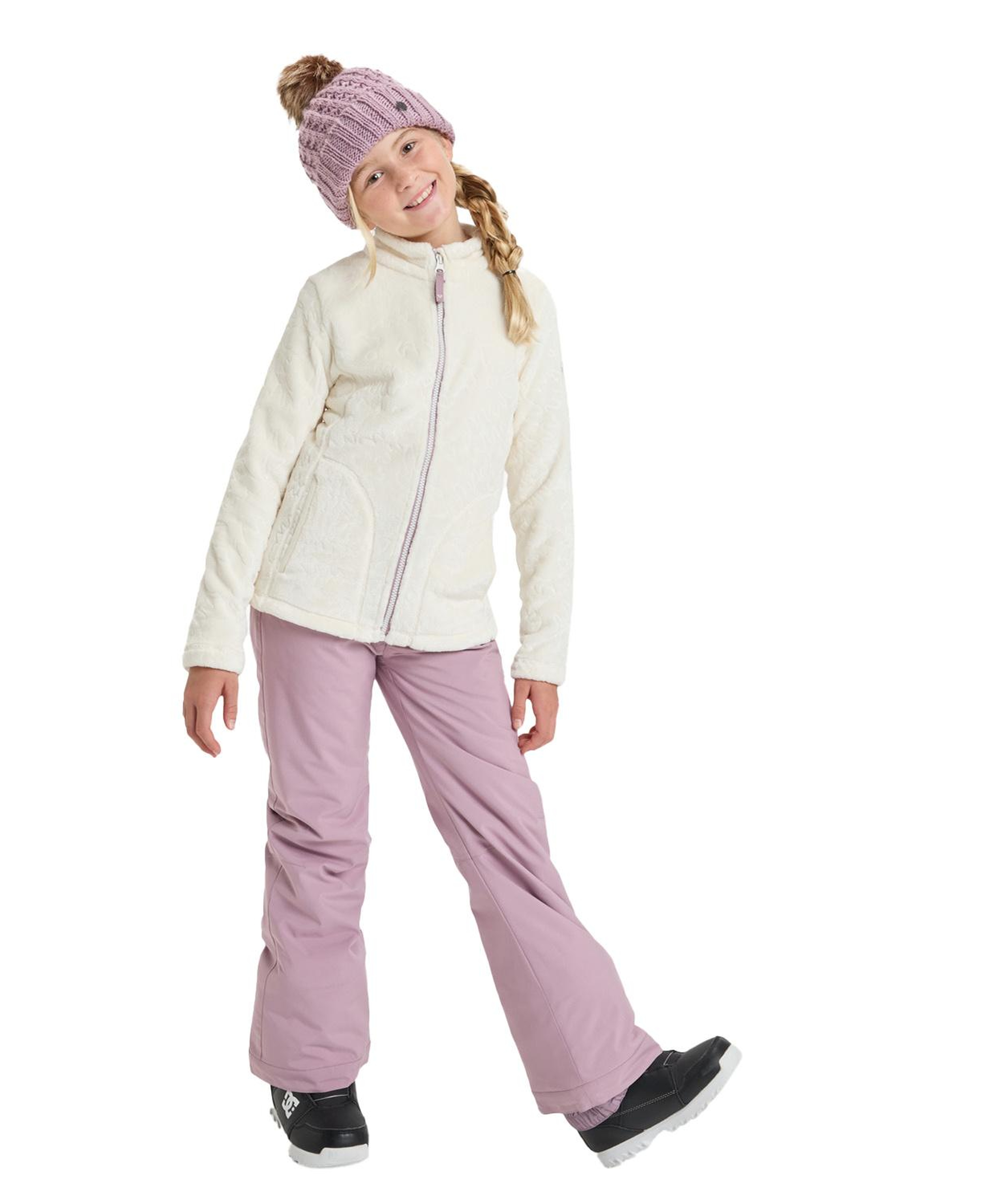 Roxy Igloo Kız Çocuk Beyaz Polar Ceket