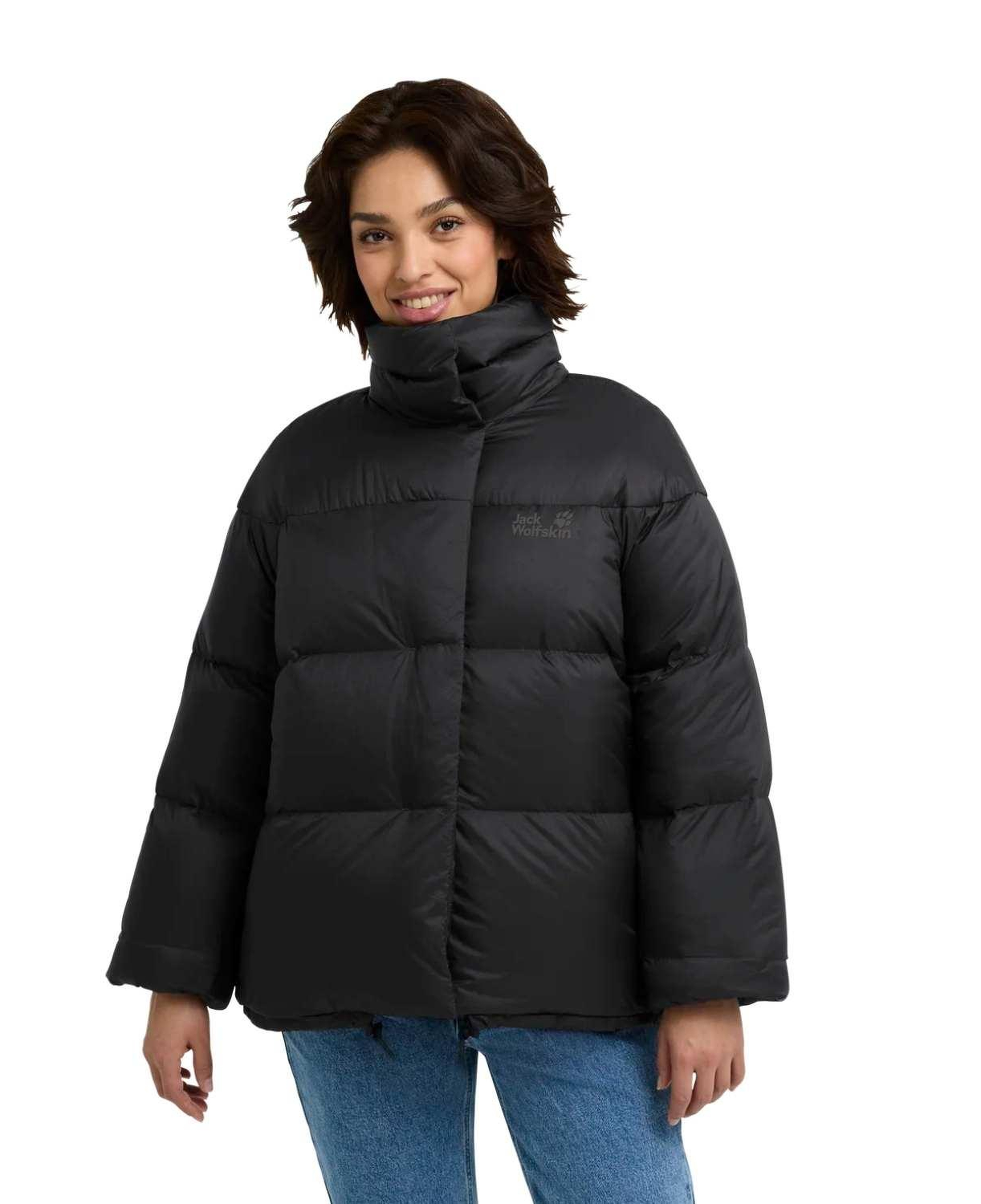 Jack Wolfskin Icy Hill Rds Kadın Siyah Outdoor Ceketi