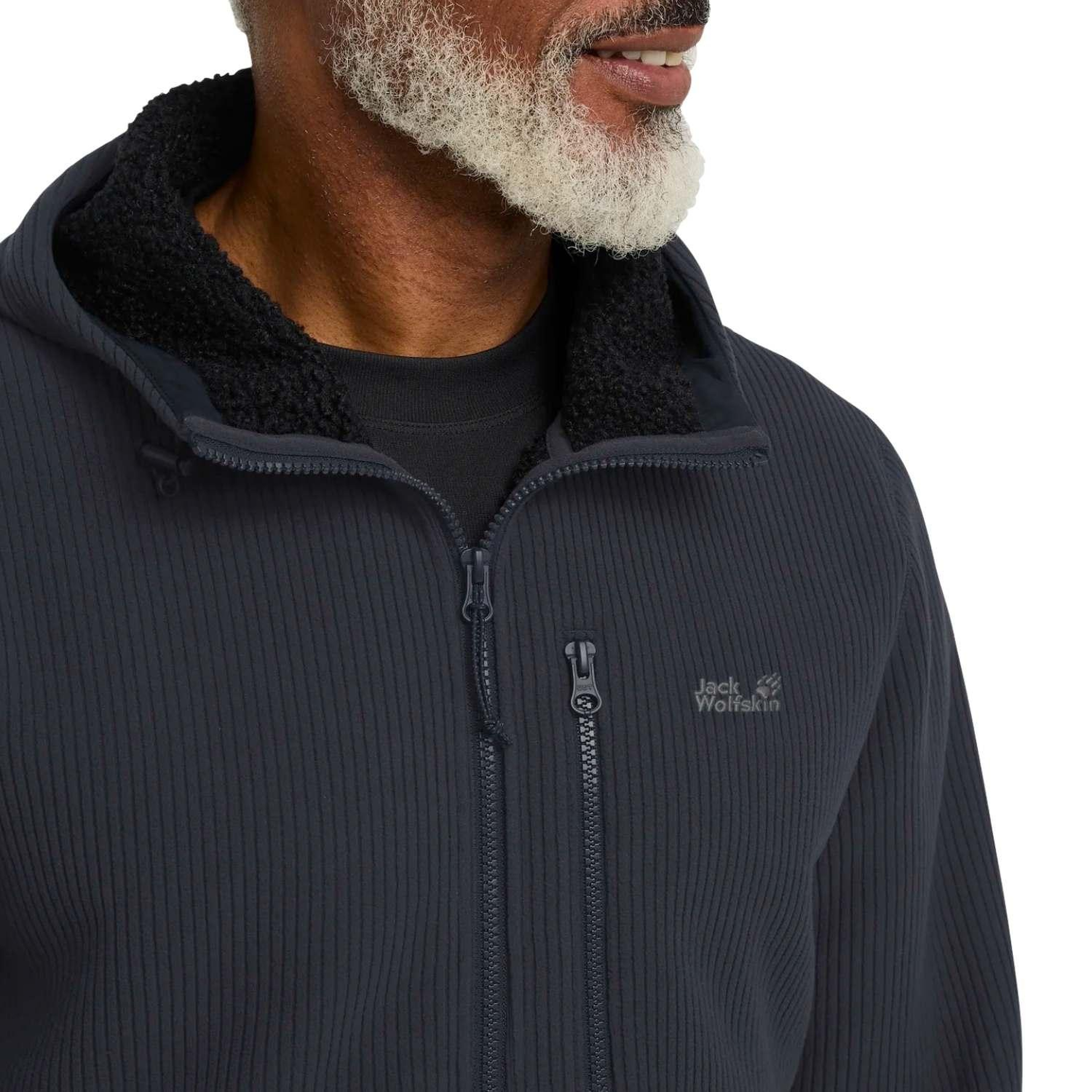 Jack Wolfskin Lake Ridge Hooded Erkek Mavi Outdoor Ceketi