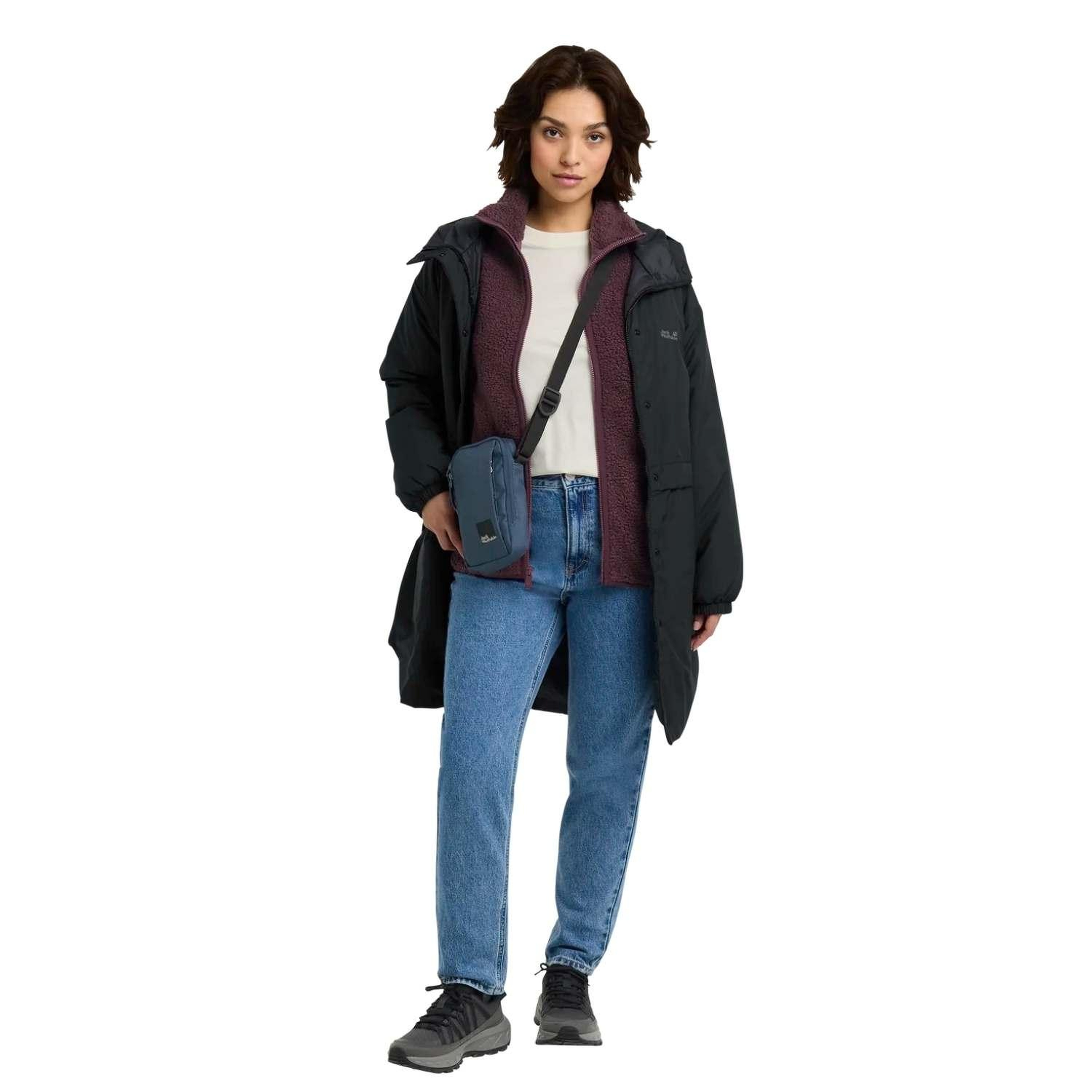 Jack Wolfskin Altay Kadın Siyah Outdoor Ceketi