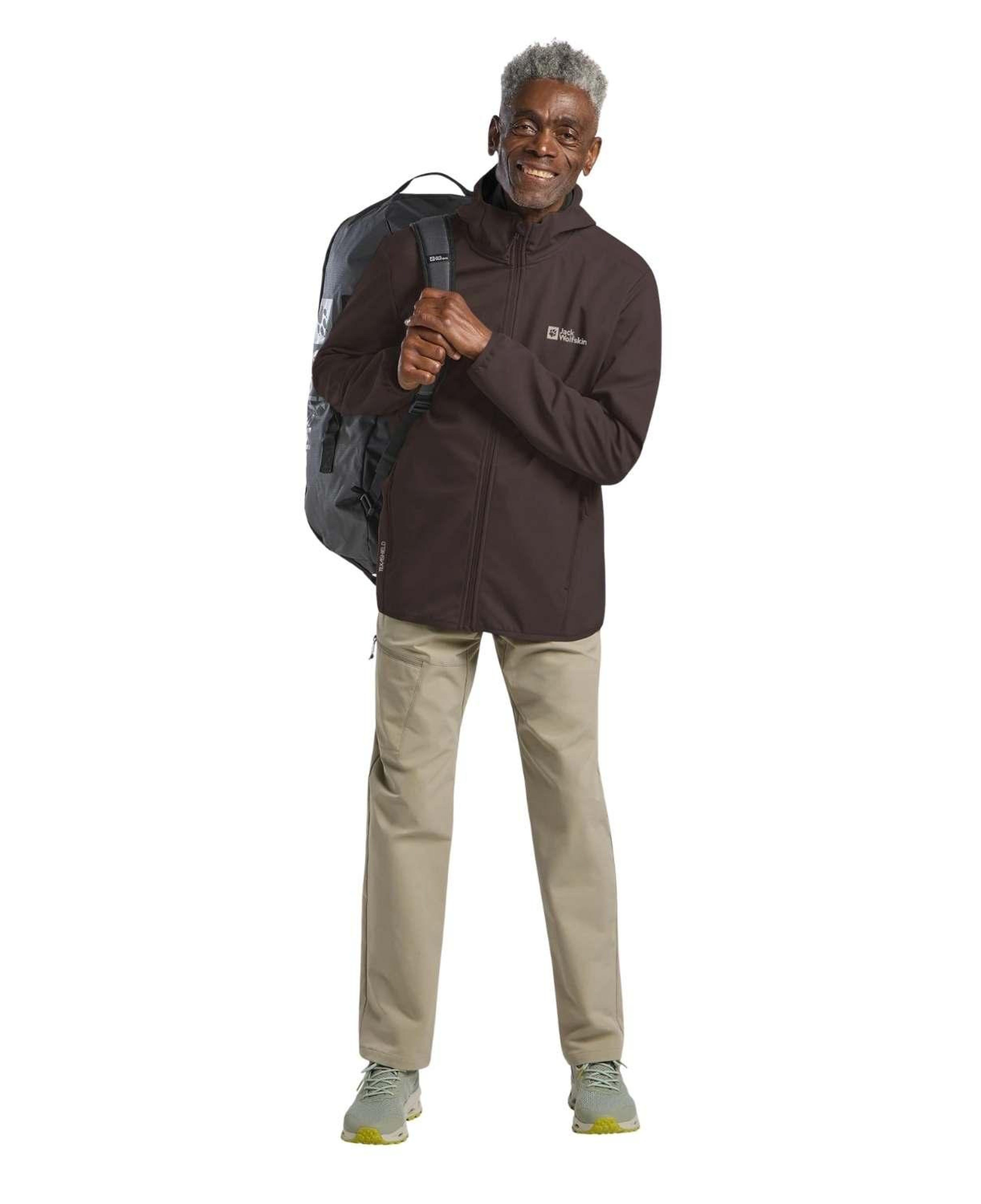 Jack Wolfskin Bornberg Hoody Erkek Kahverengi Softshell