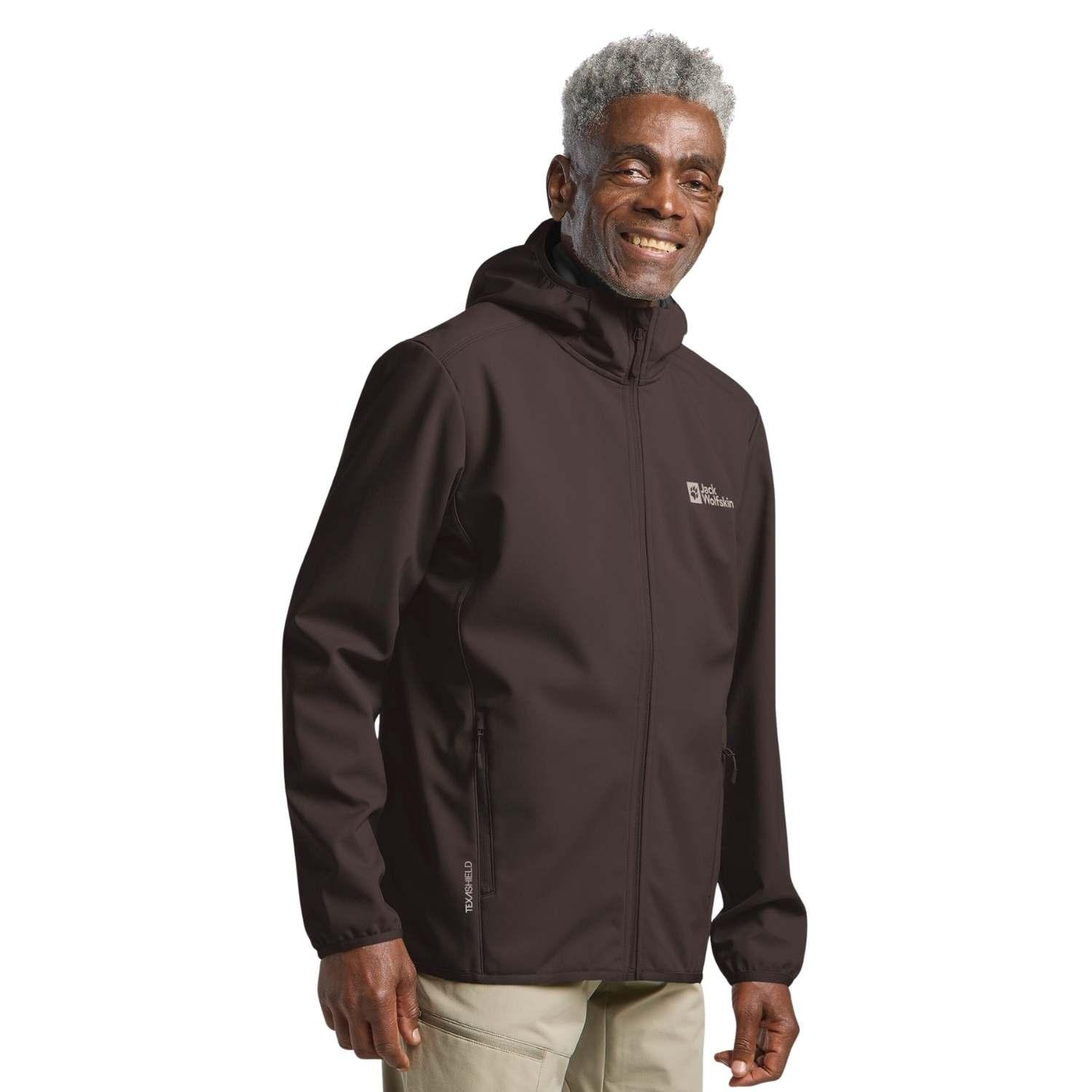 Jack Wolfskin Bornberg Hoody Erkek Kahverengi Softshell