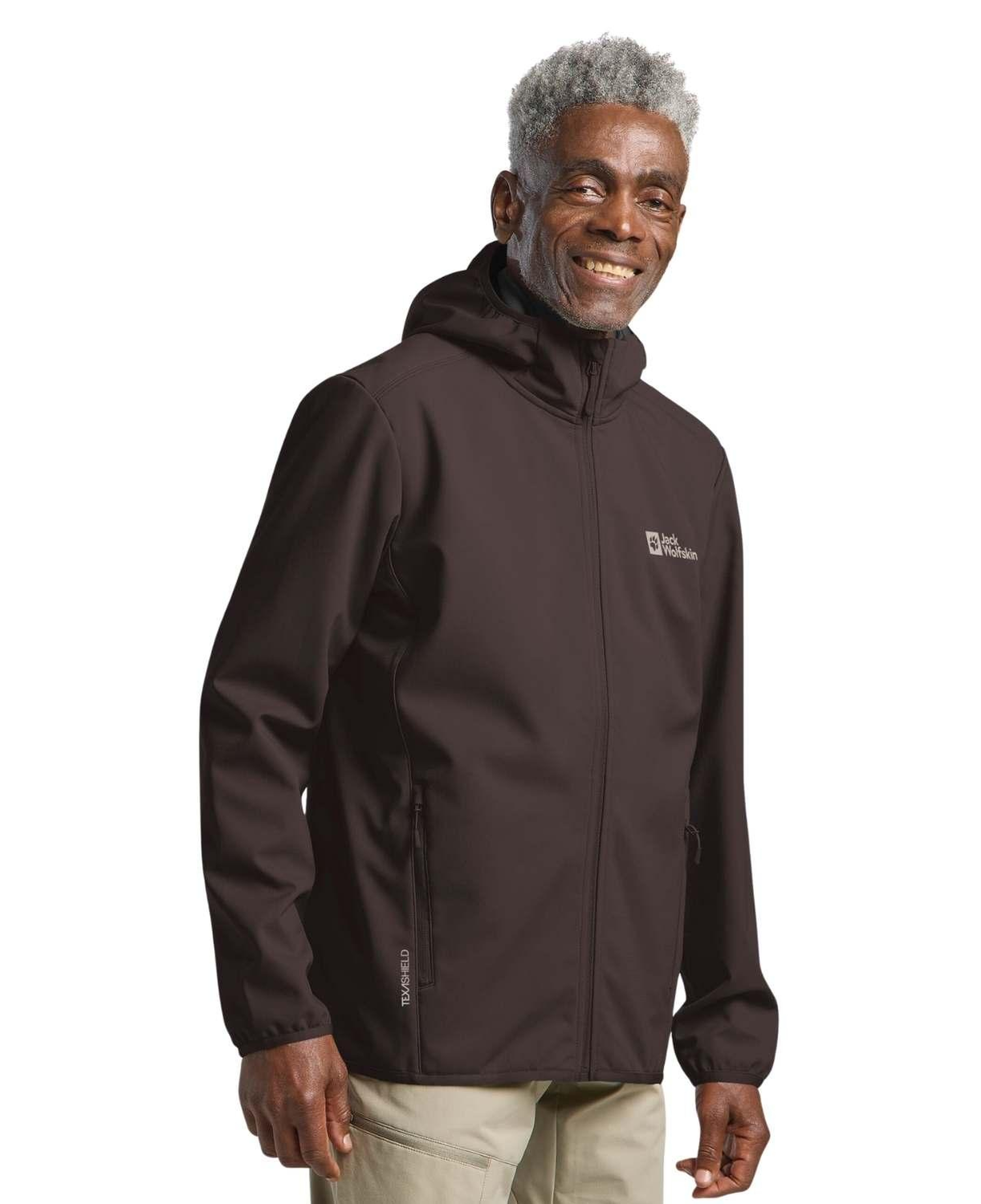 Jack Wolfskin Bornberg Hoody Erkek Kahverengi Softshell