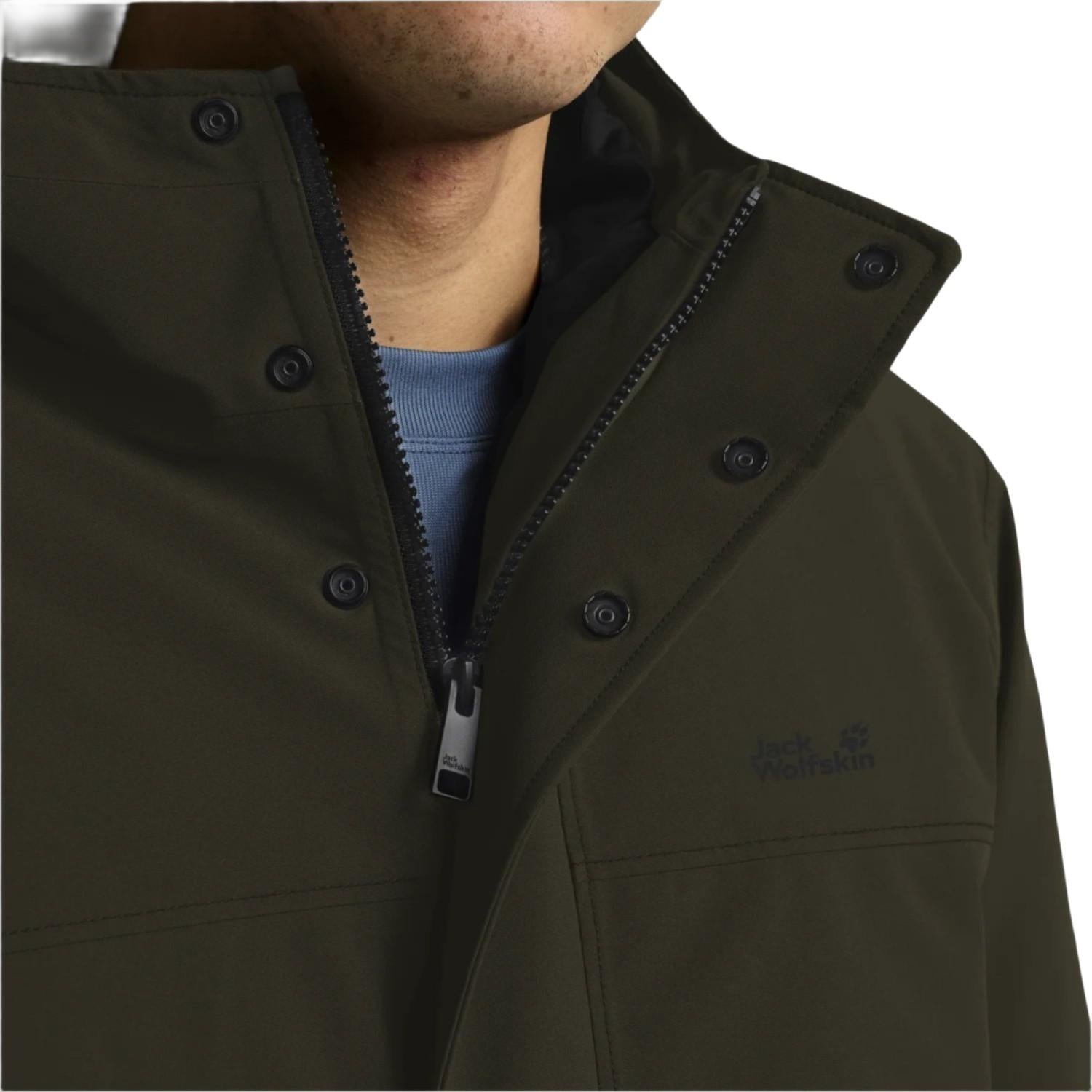 Jack Wolfskin Cold Camp Erkek Yeşil Outdoor Ceketi