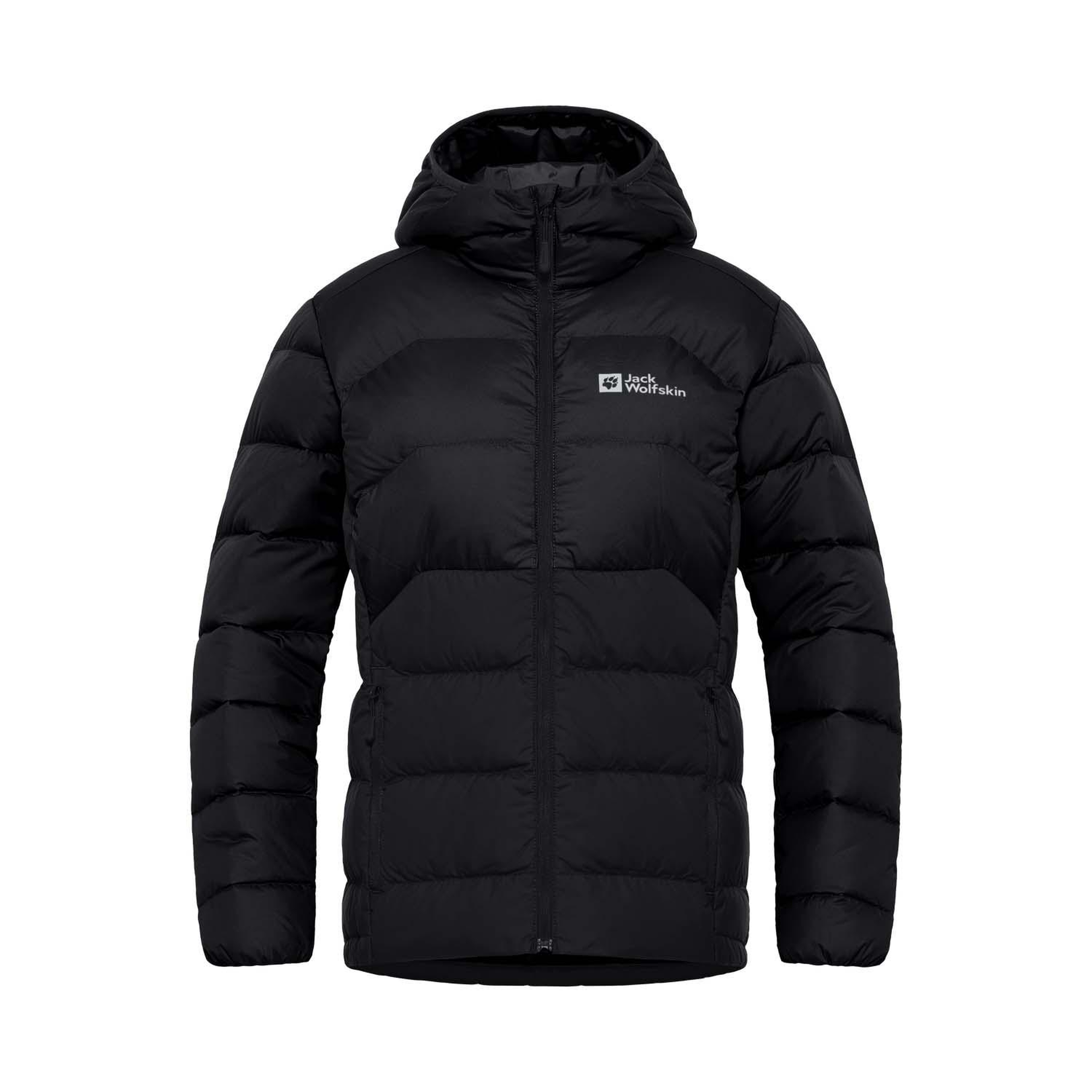 Jack Wolfskin Ather Do Hoody Rds Kadın Siyah Outdoor Ceketi