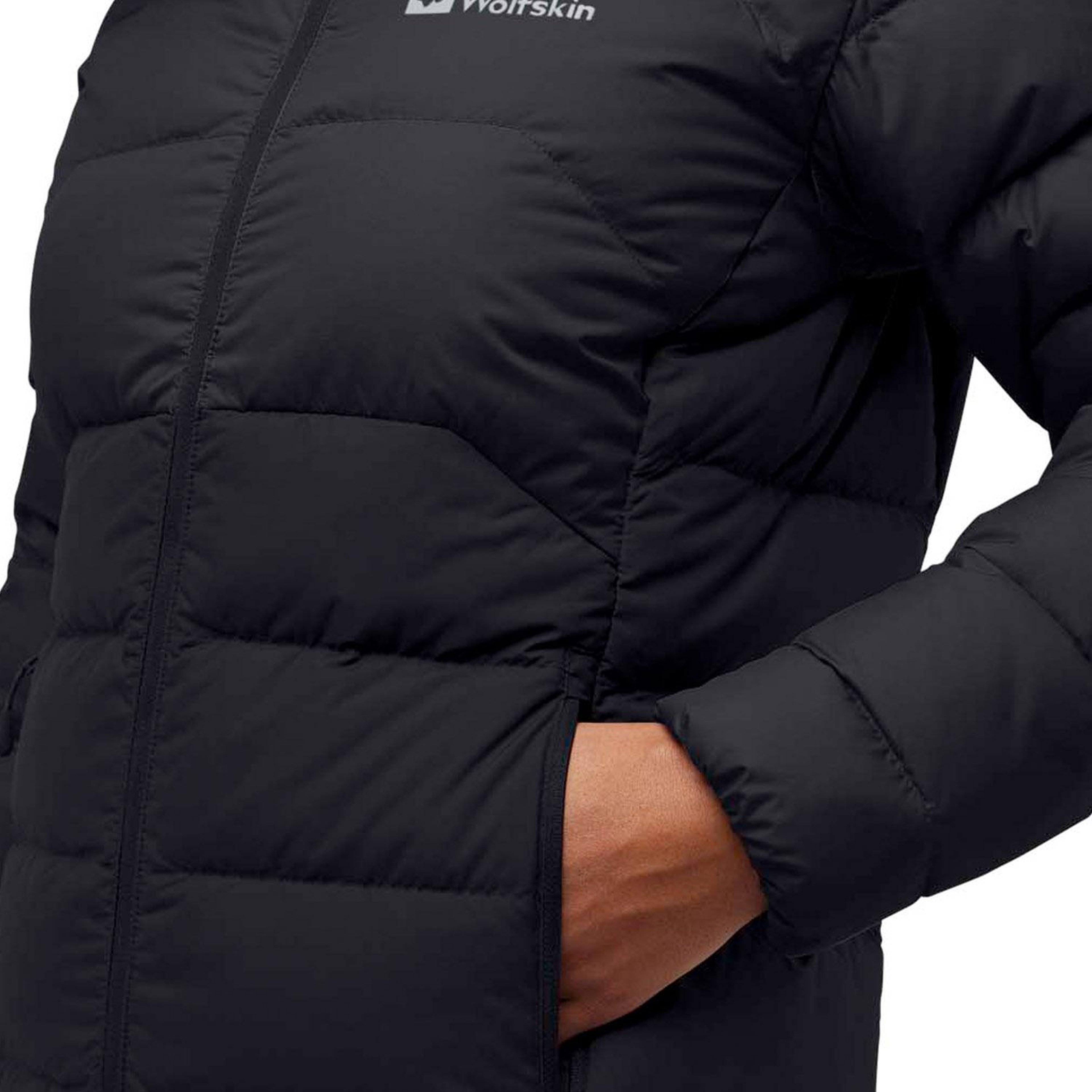 Jack Wolfskin Ather Do Hoody Rds Kadın Siyah Outdoor Ceketi
