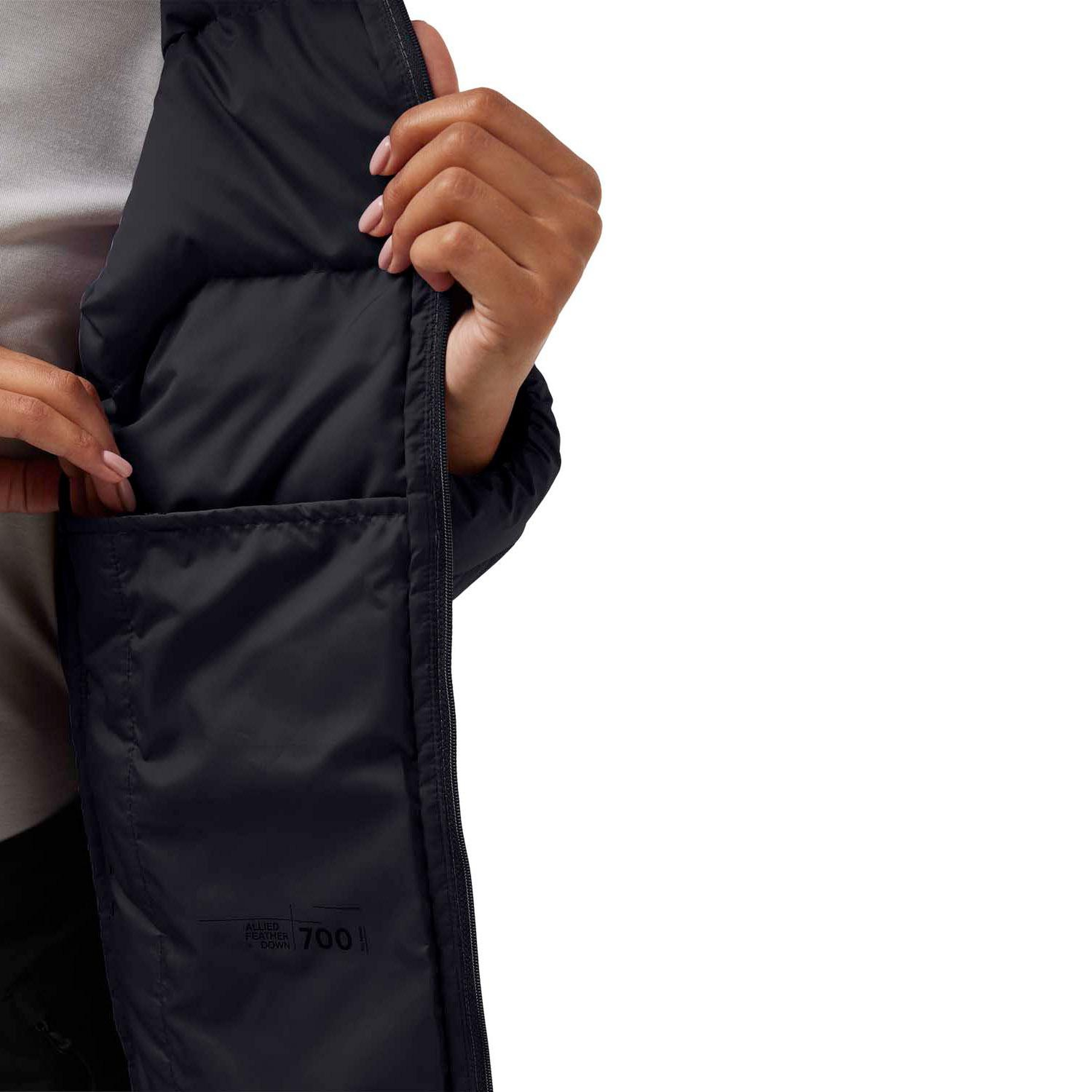 Jack Wolfskin Ather Do Hoody Rds Kadın Siyah Outdoor Ceketi