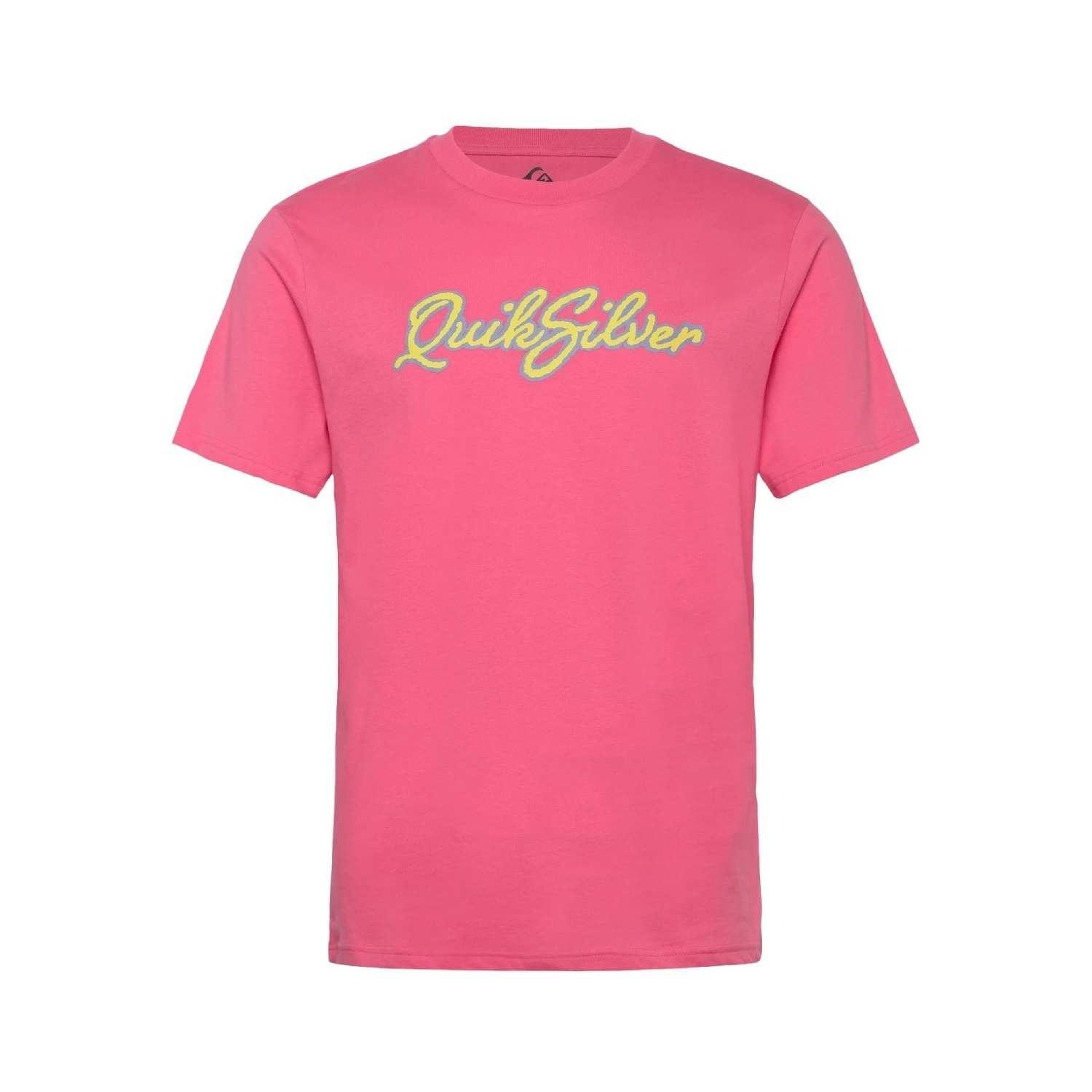 Quiksilver Malibu Erkek Pembe Tişört
