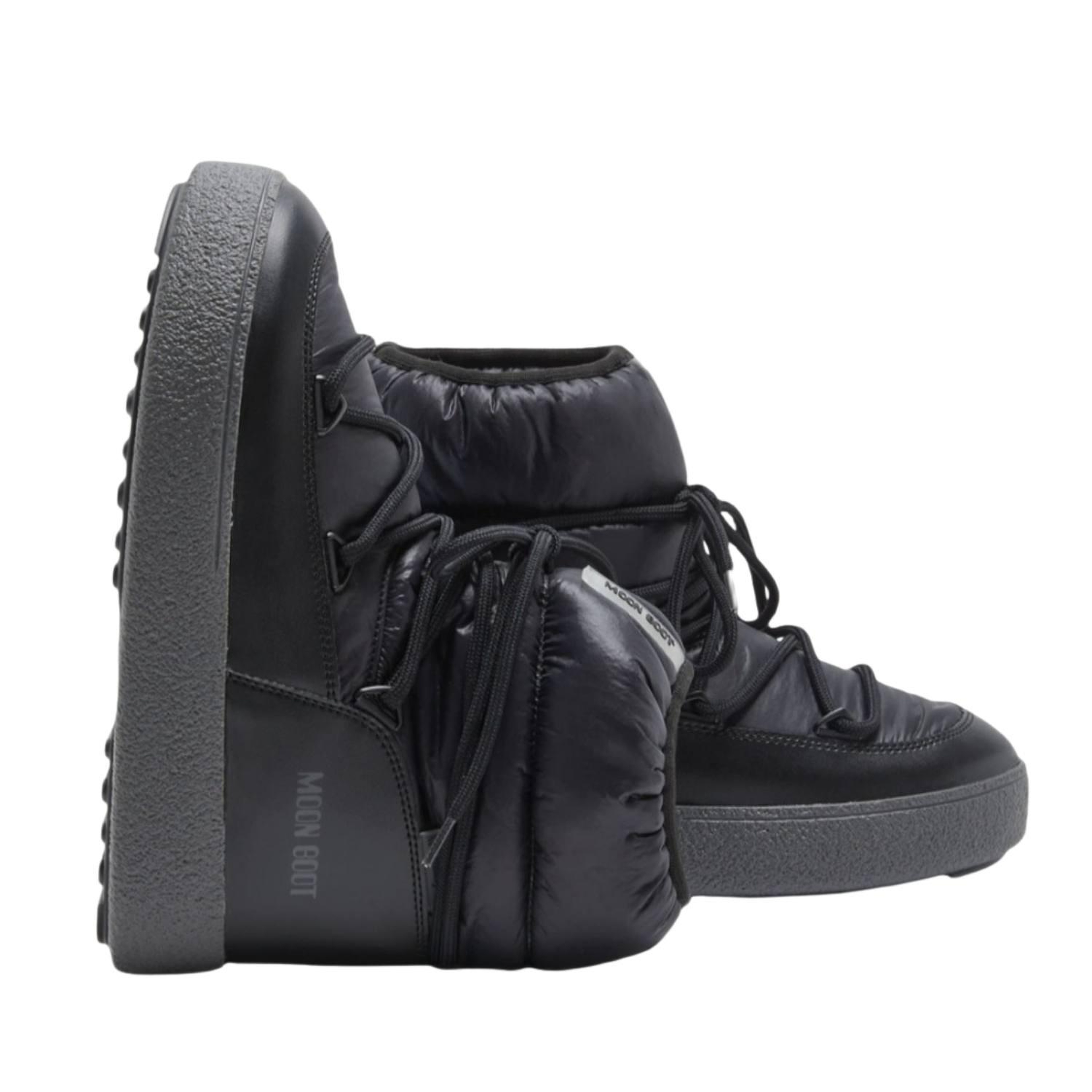 Moon Boot Mb Ltrack Low Nylon Waterproof Kadın Siyah Kar Botu