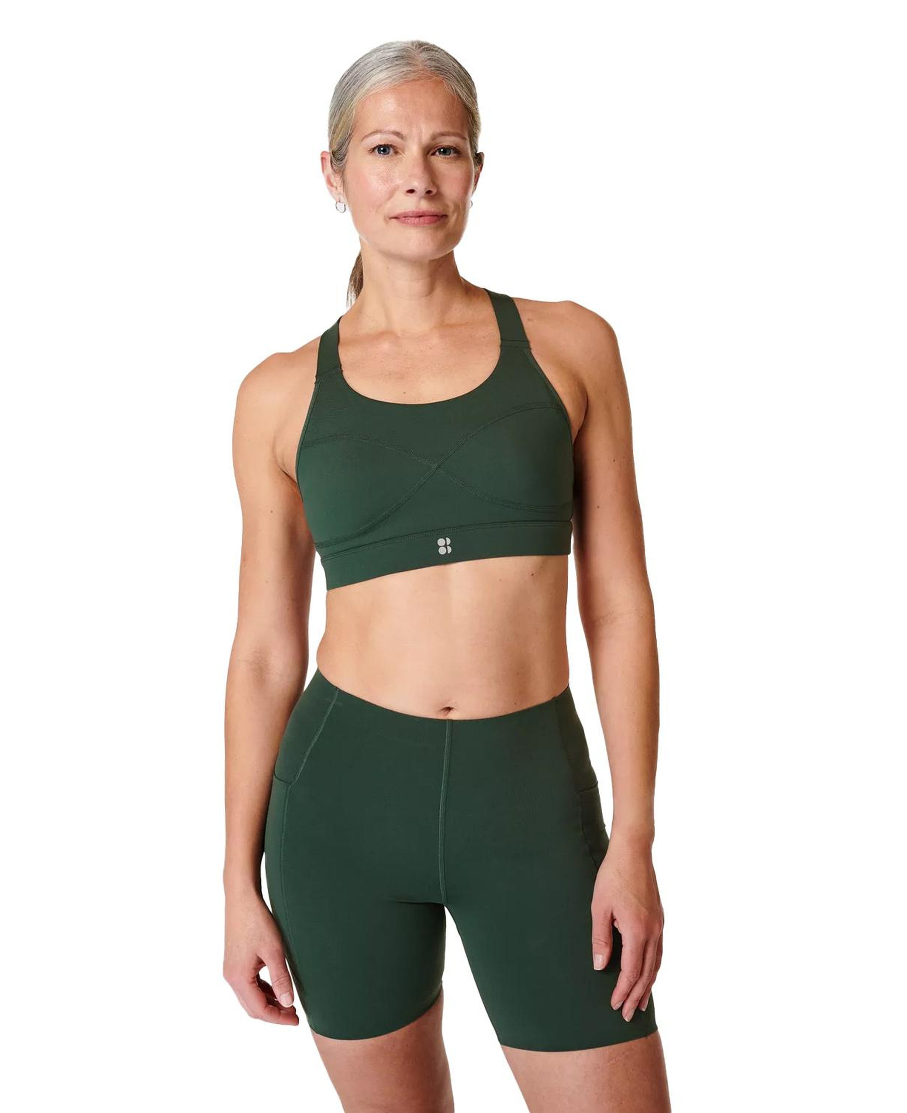 Sweaty Betty Power Medium Support Sports Bra Kadın Yeşil Fitness Bra