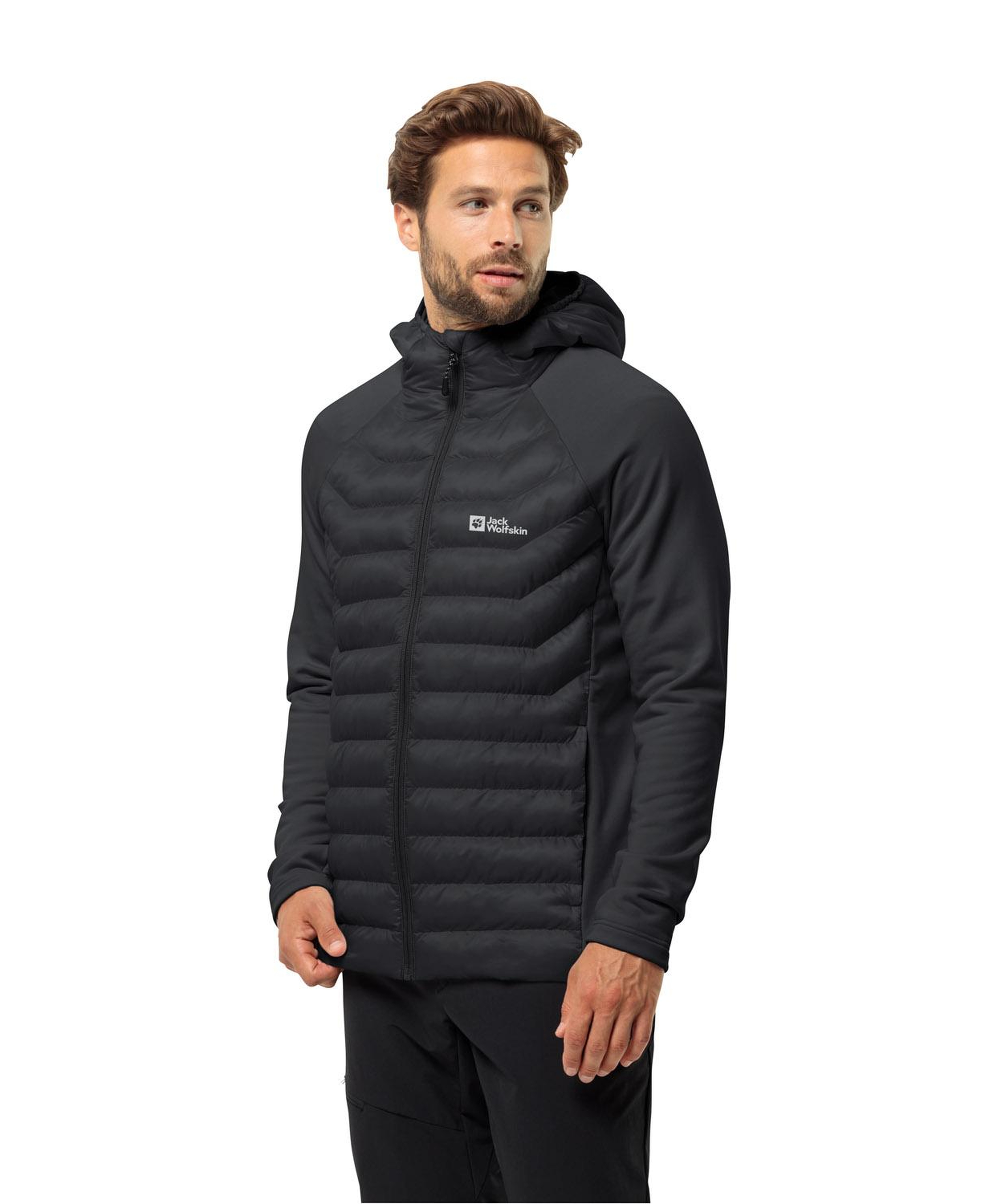 Jack Wolfskin Routeburn Pro Hybrid Erkek Siyah Outdoor Ceketi