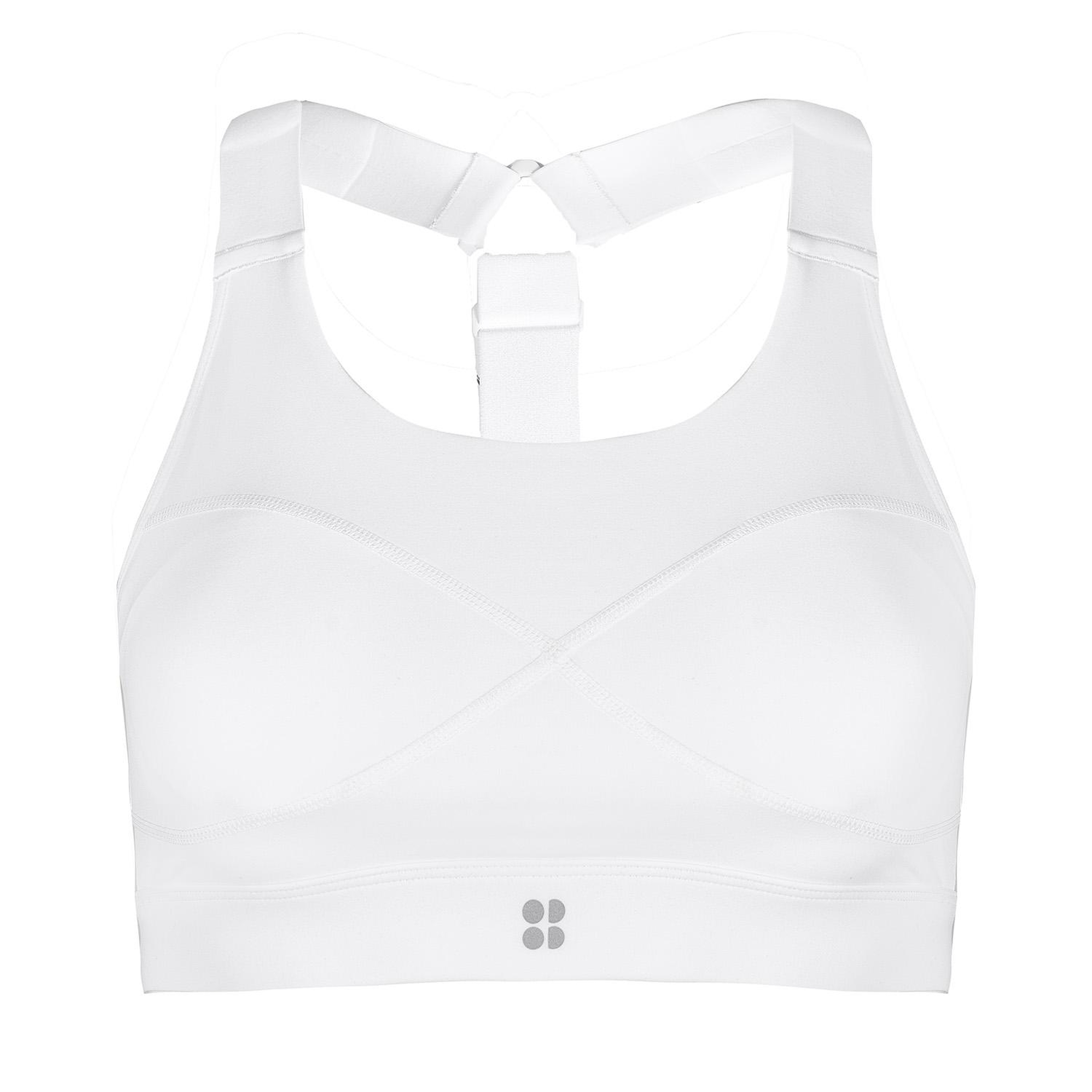 Sweaty Betty Power Medium Impact Sports Bra Kadın Beyaz Fitness Bra