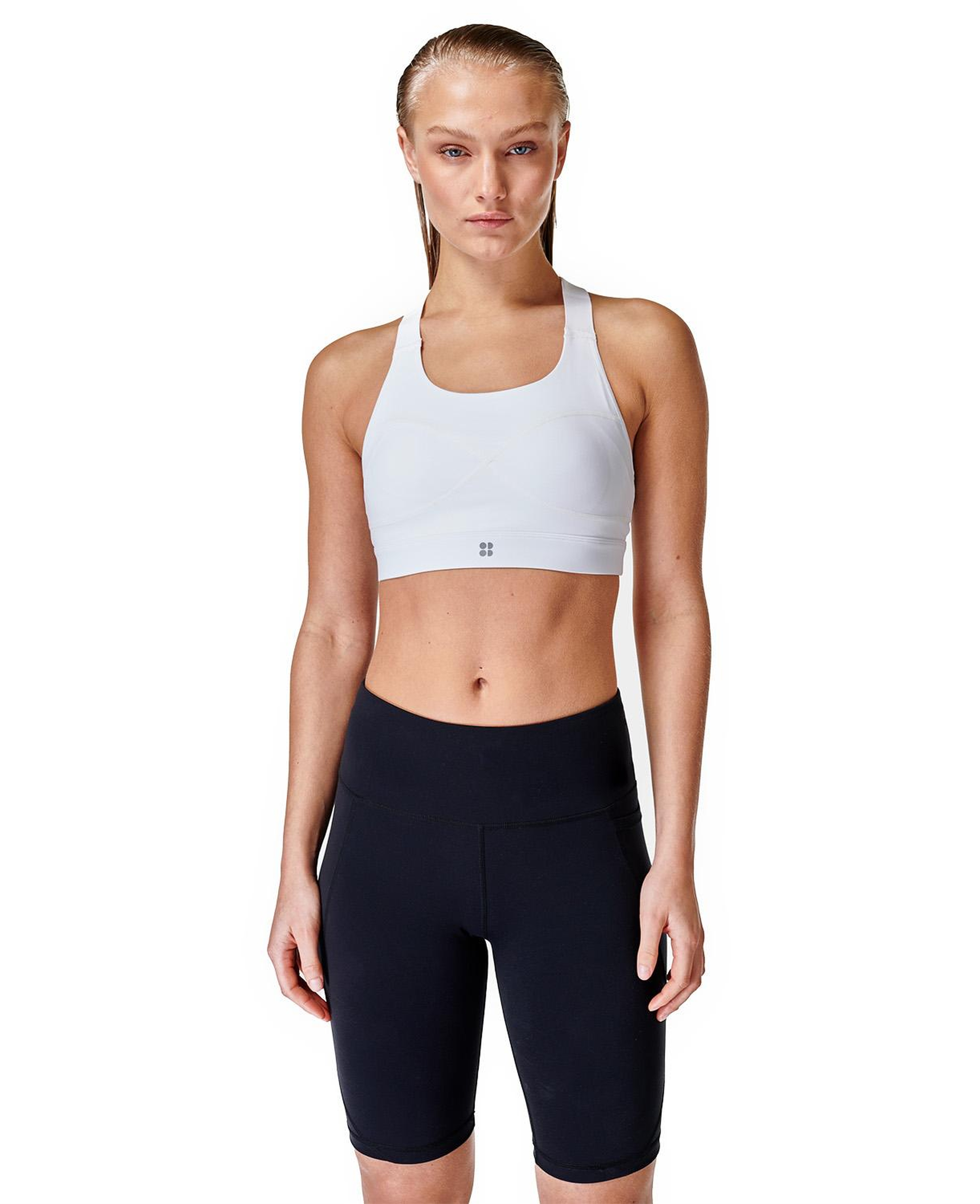 Sweaty Betty Power Medium Impact Sports Bra Kadın Beyaz Fitness Bra